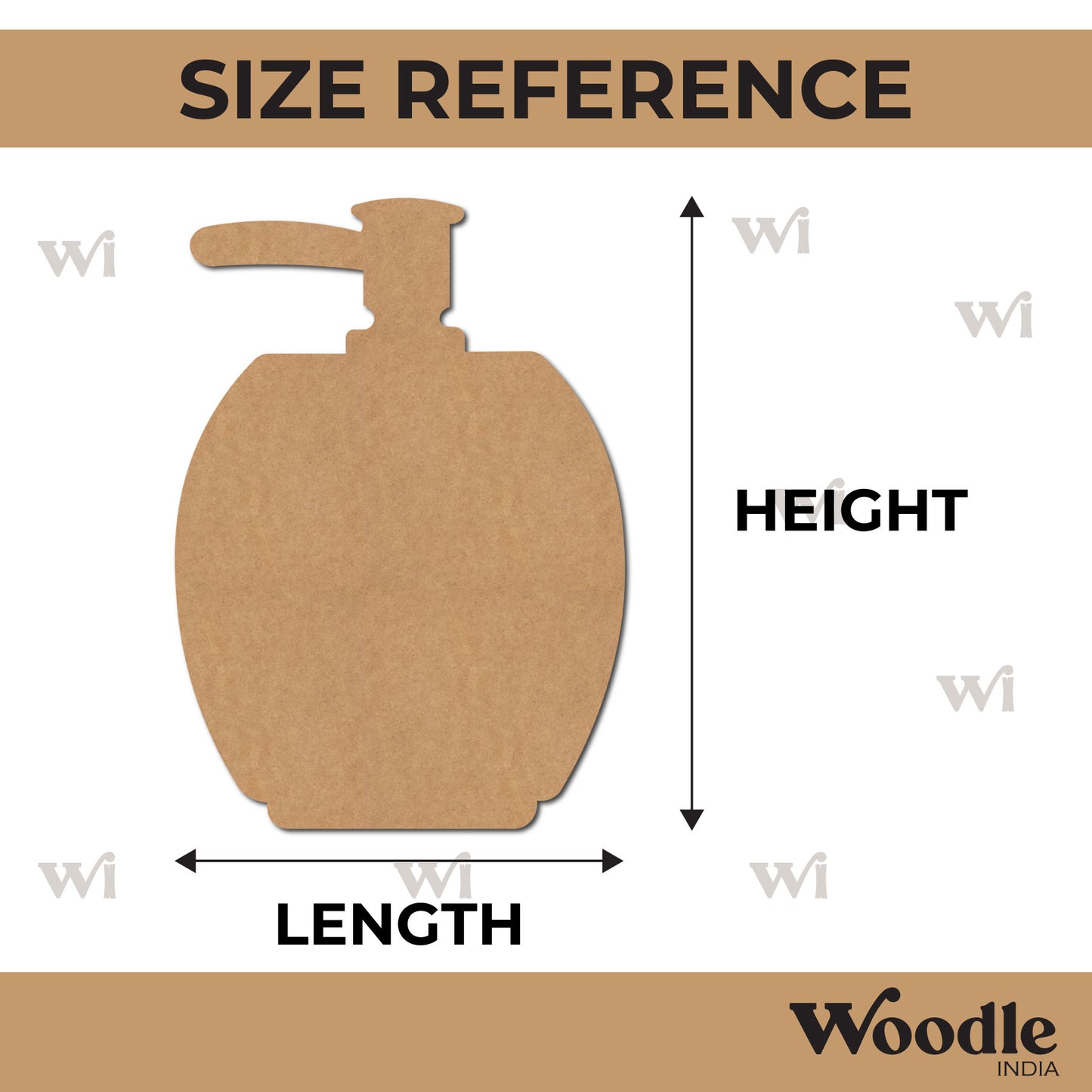 Soap Dispensor Cutout MDF Design 1
