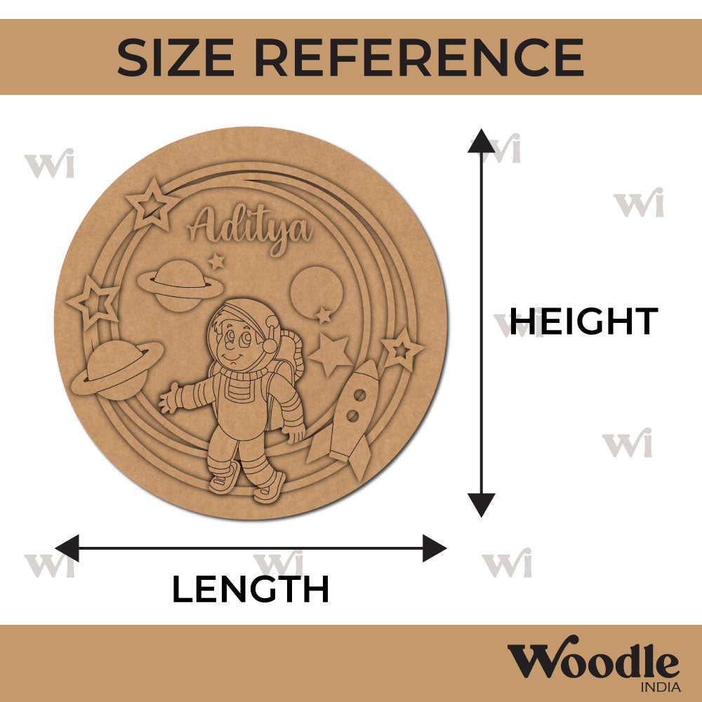 Space Nameplate MDF Design 11