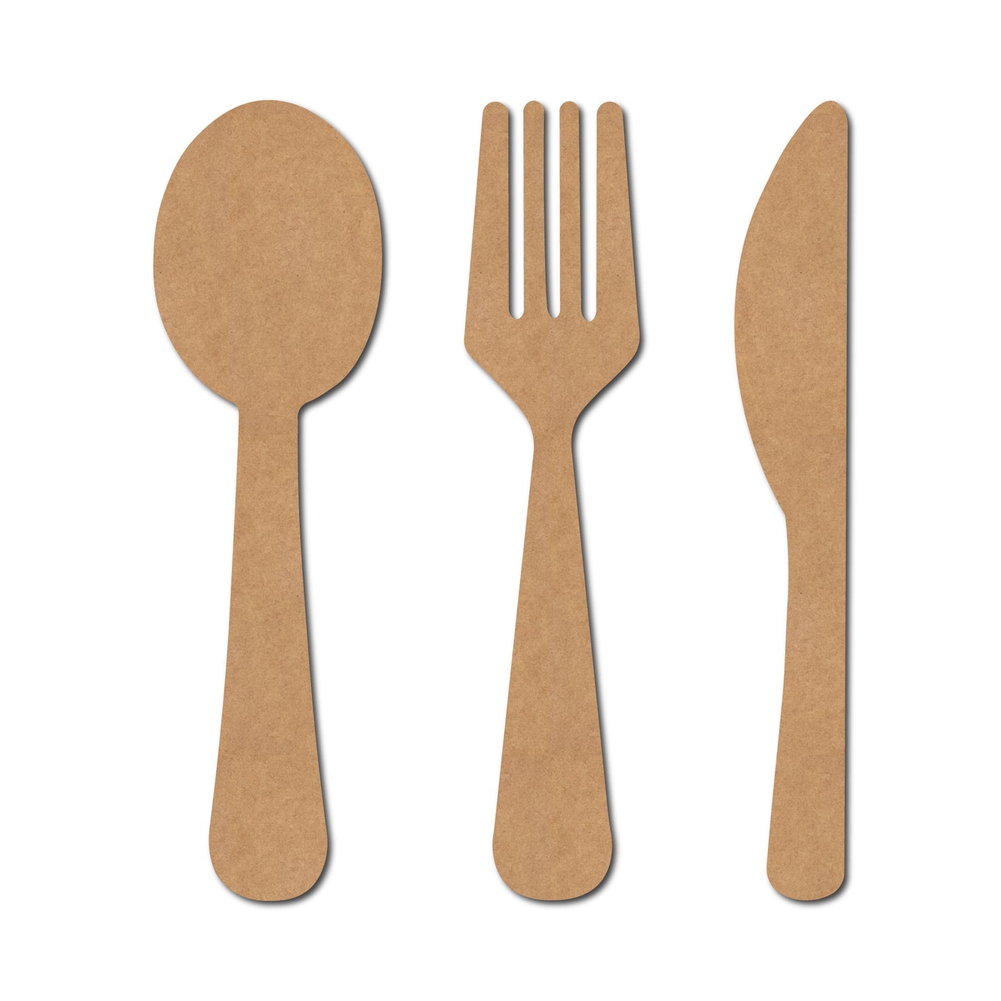 Spoon Fork Knife Cutout MDF Design 1