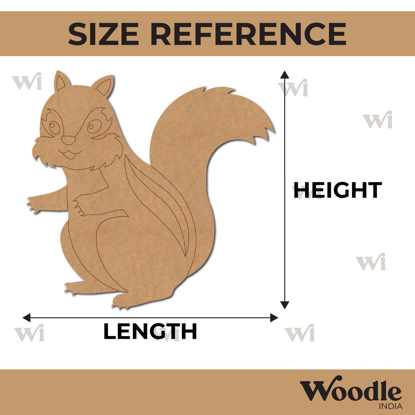 Squirrel Pre Marked MDF Design 4