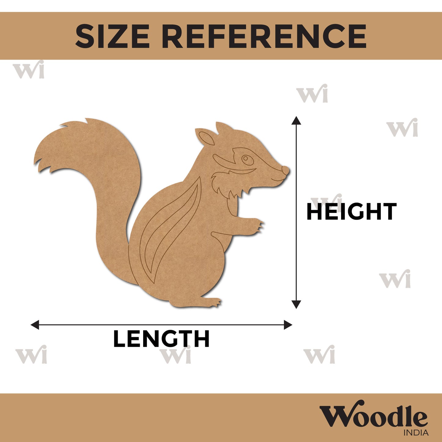 Squirrel Pre Marked MDF Design 5