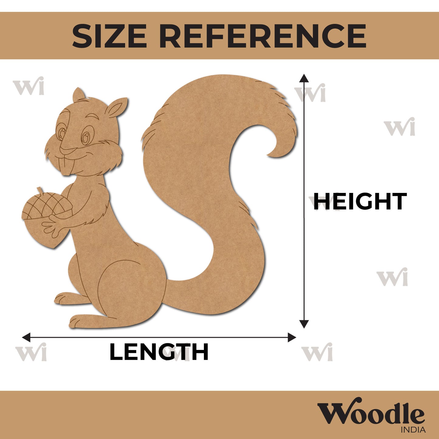 Squirrel Pre Marked MDF Design 7