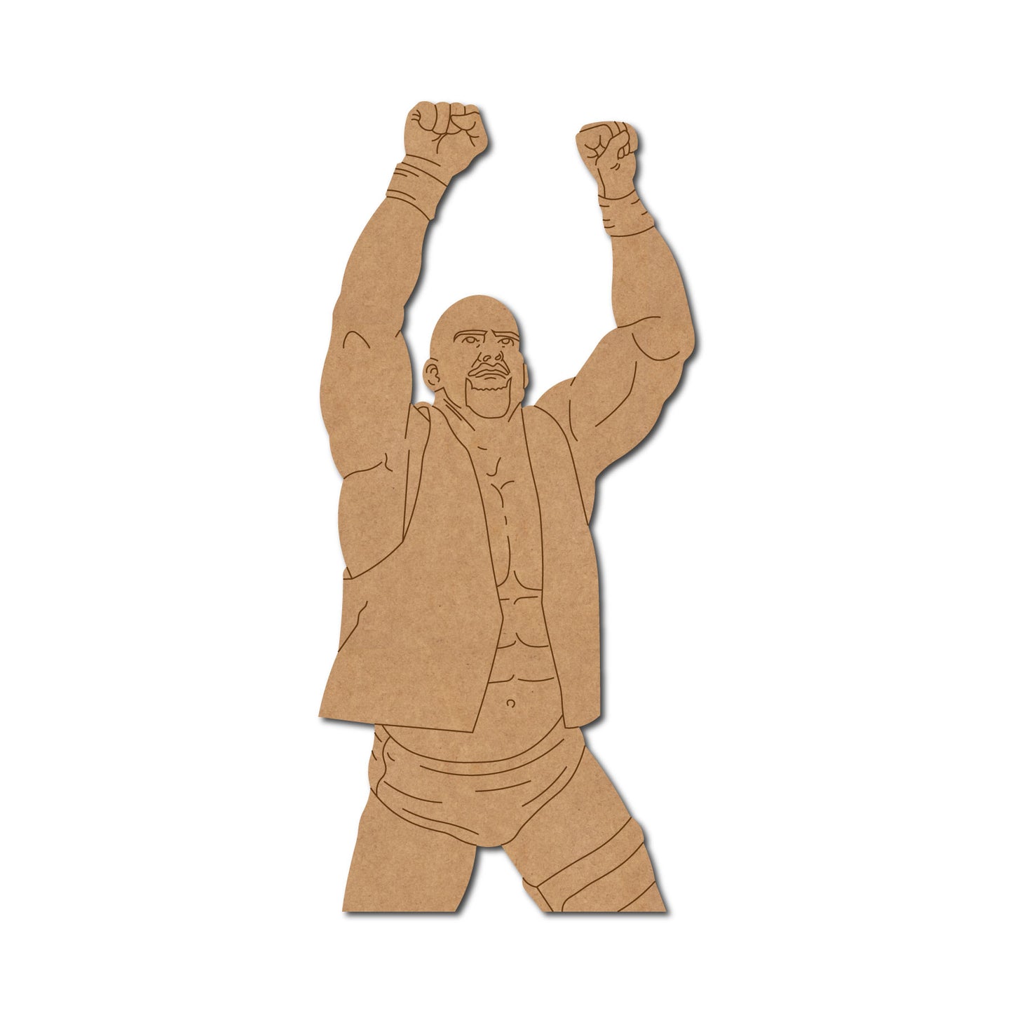Stone Cold WWE Wrestler Pre Marked MDF Design 1