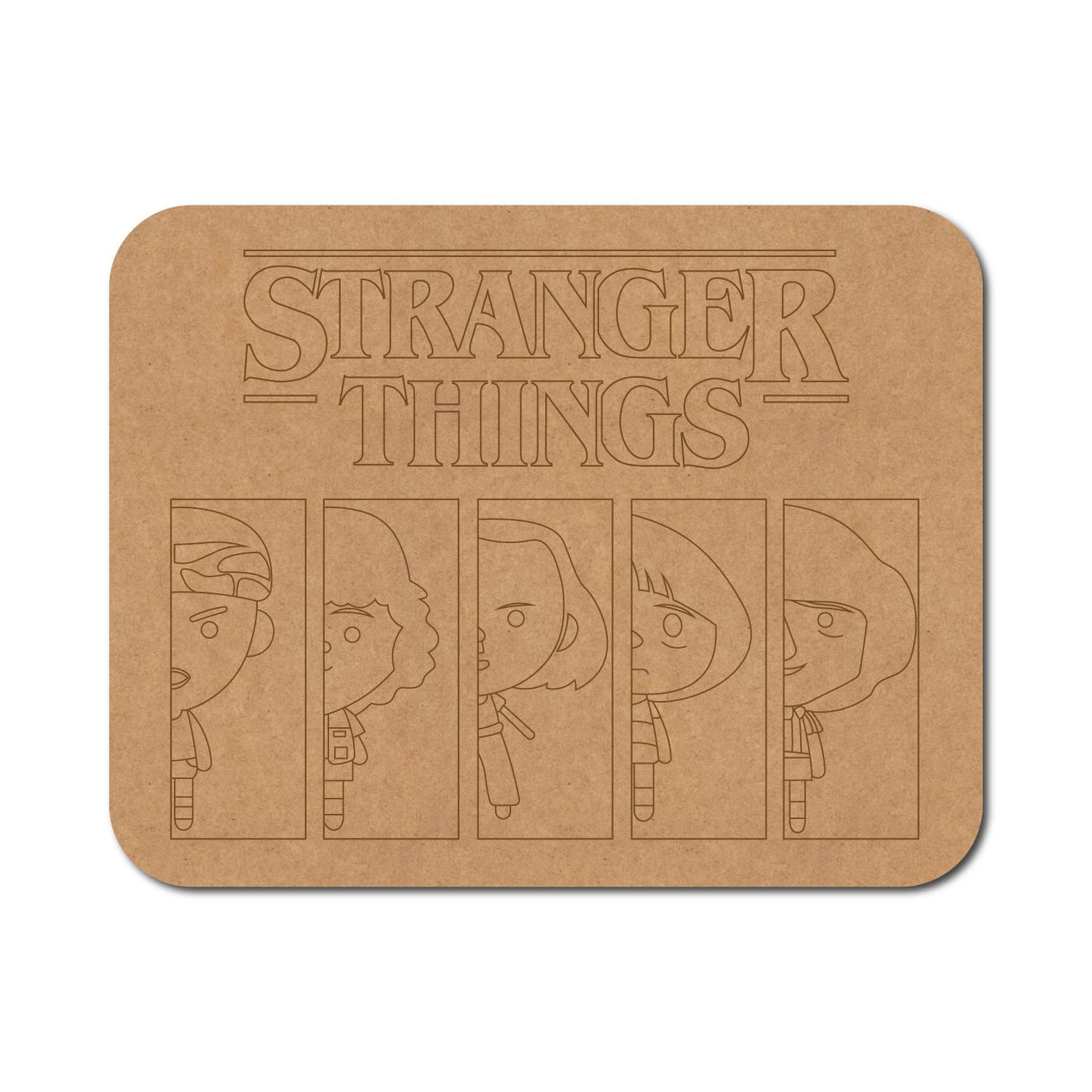 Stranger Things Pre Marked Base MDF Design 1