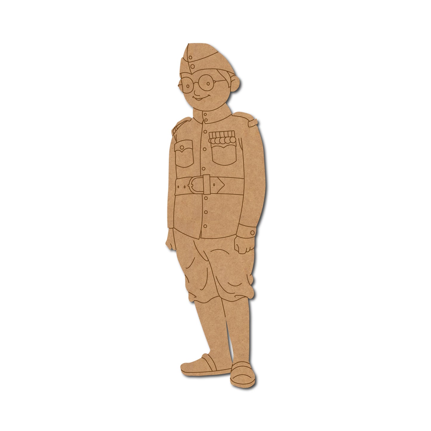 Subhas Chandra Bose Pre Marked MDF Design 1