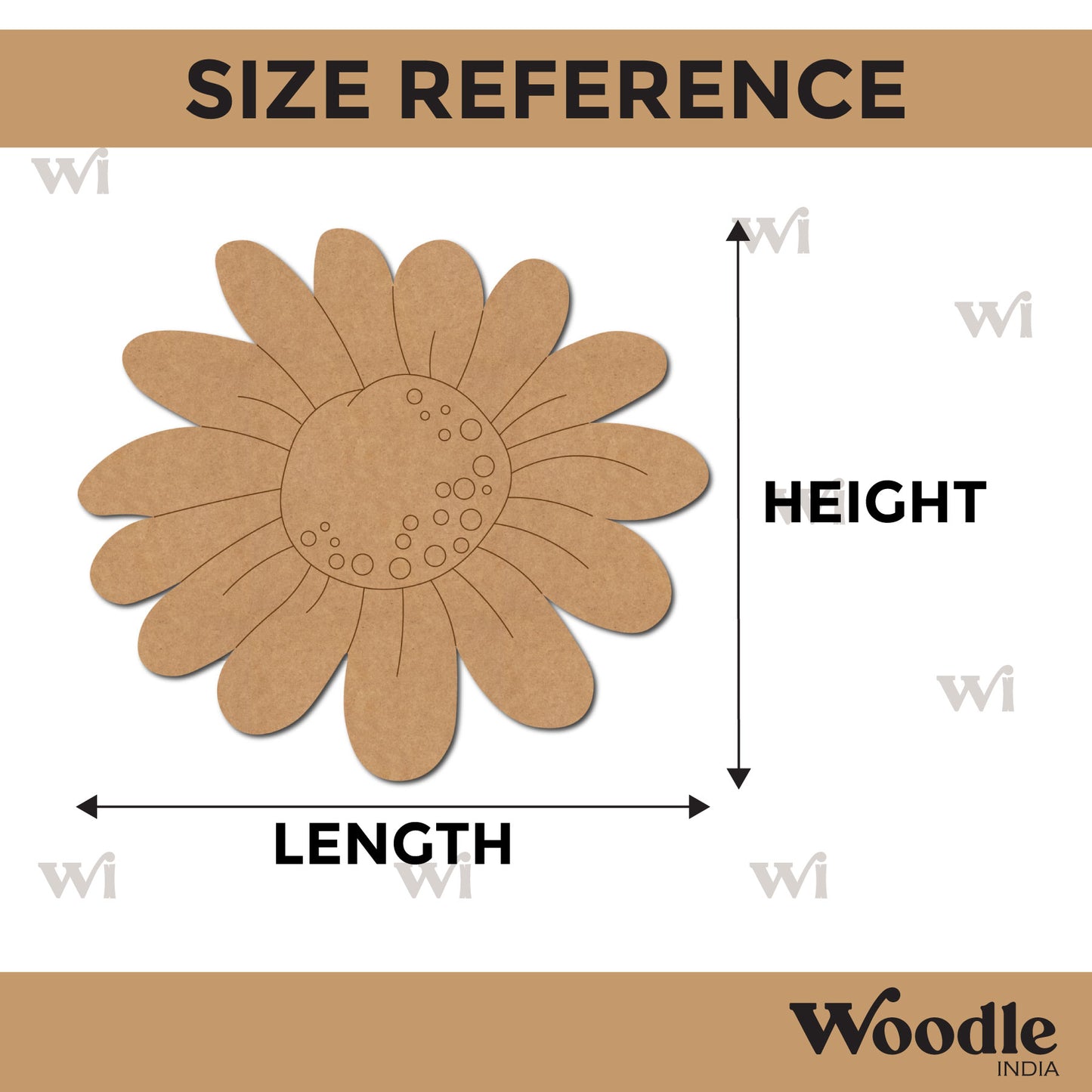 Sunflower Pre Marked MDF Design 2