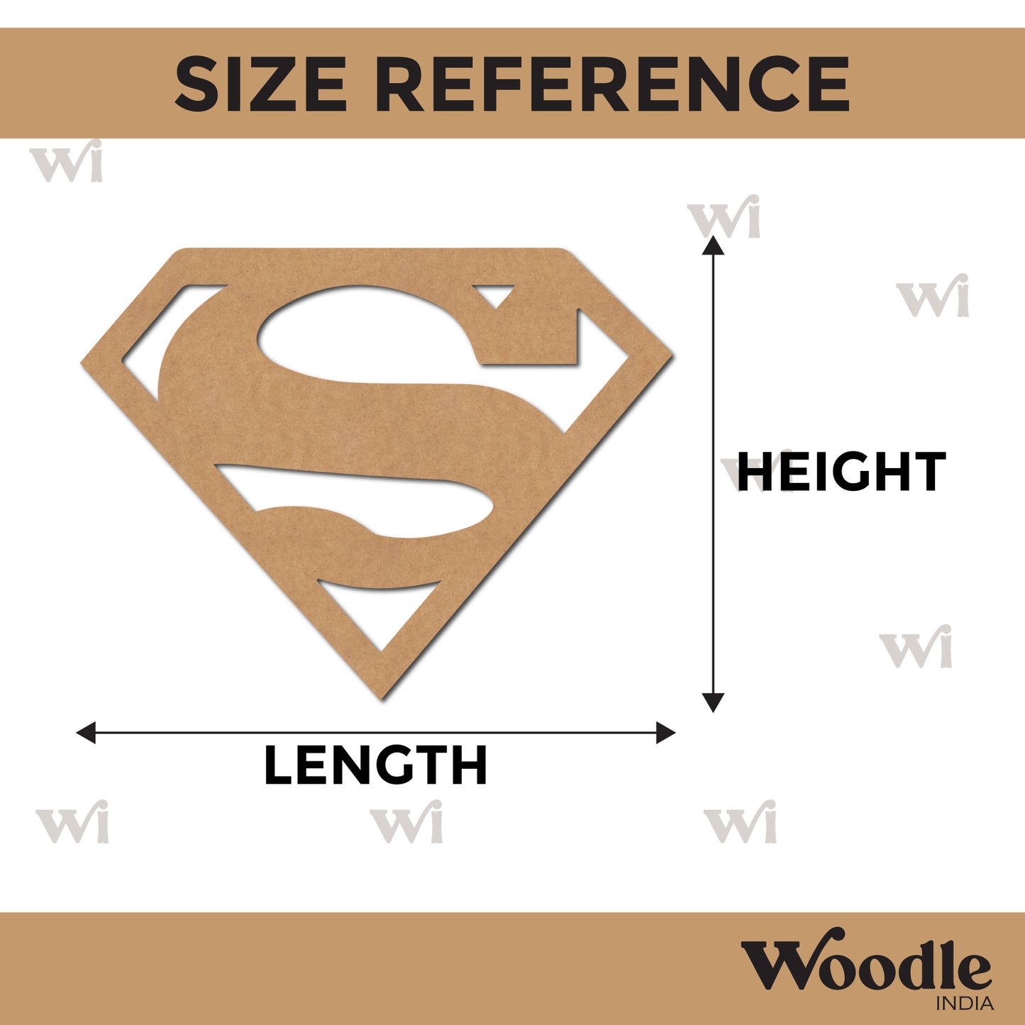 Superman Logo DC Cutout MDF Design 1