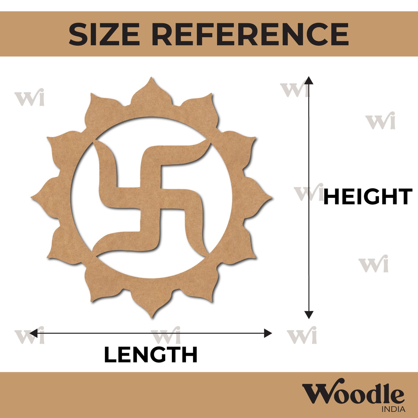 Swastik Cutout MDF Design 2