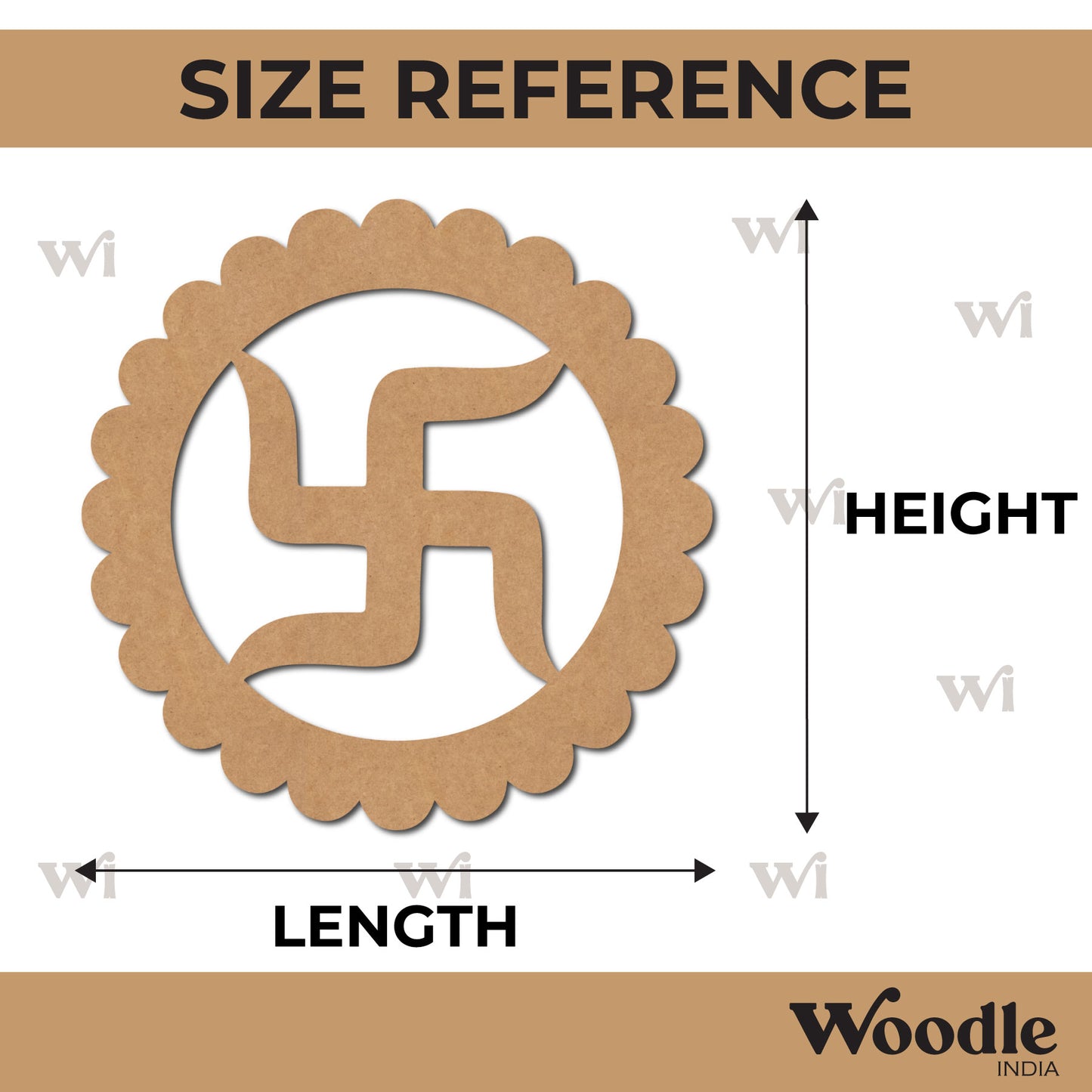 Swastik Cutout MDF Design 3