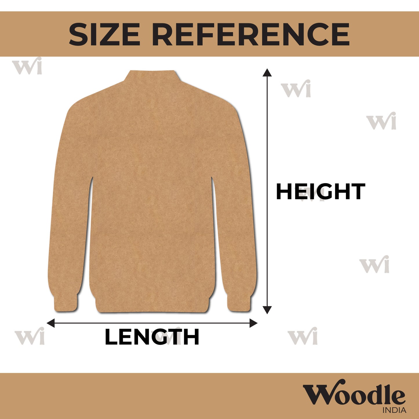 Sweatshirt Cutout MDF Design 1