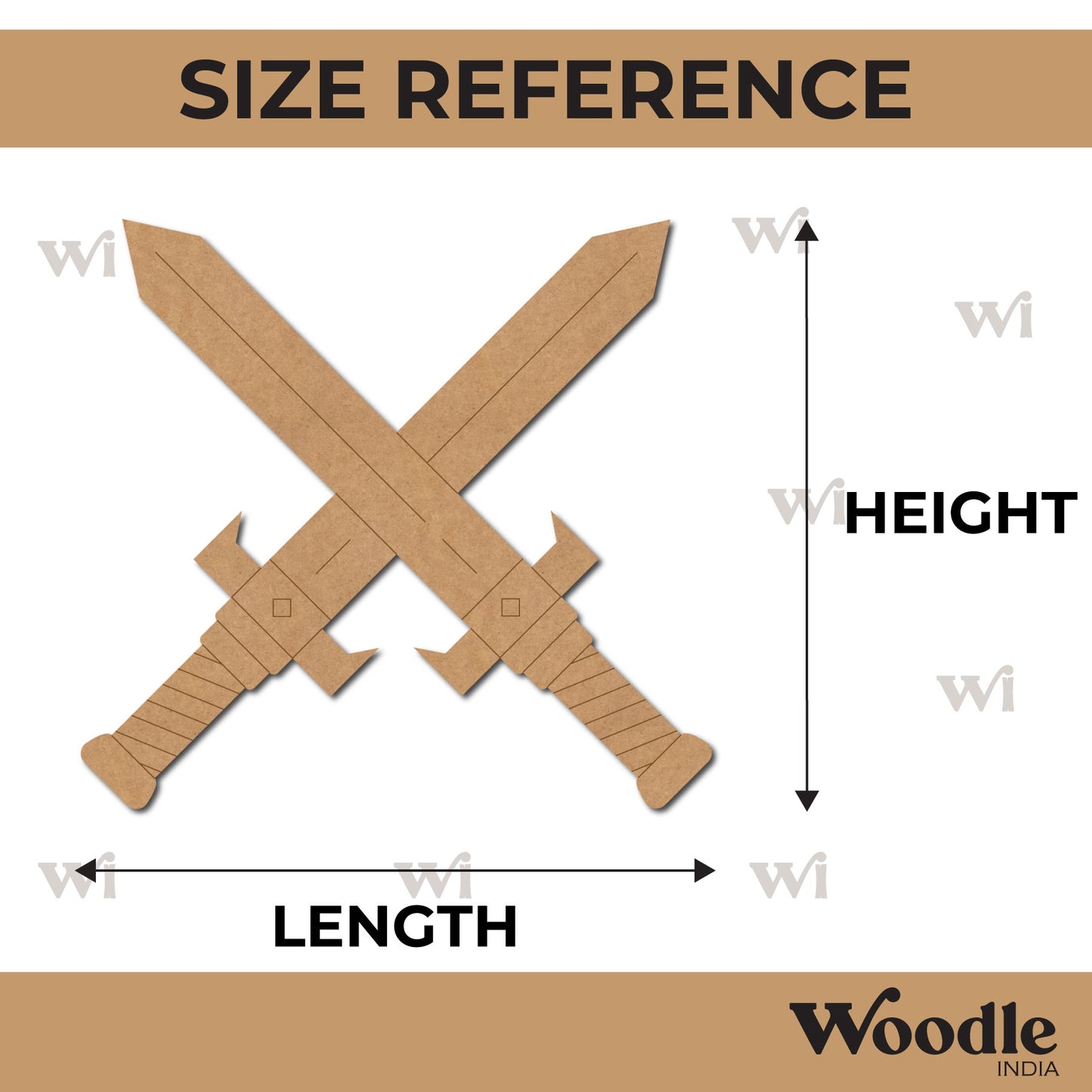 Swords Pre Marked MDF Design 2