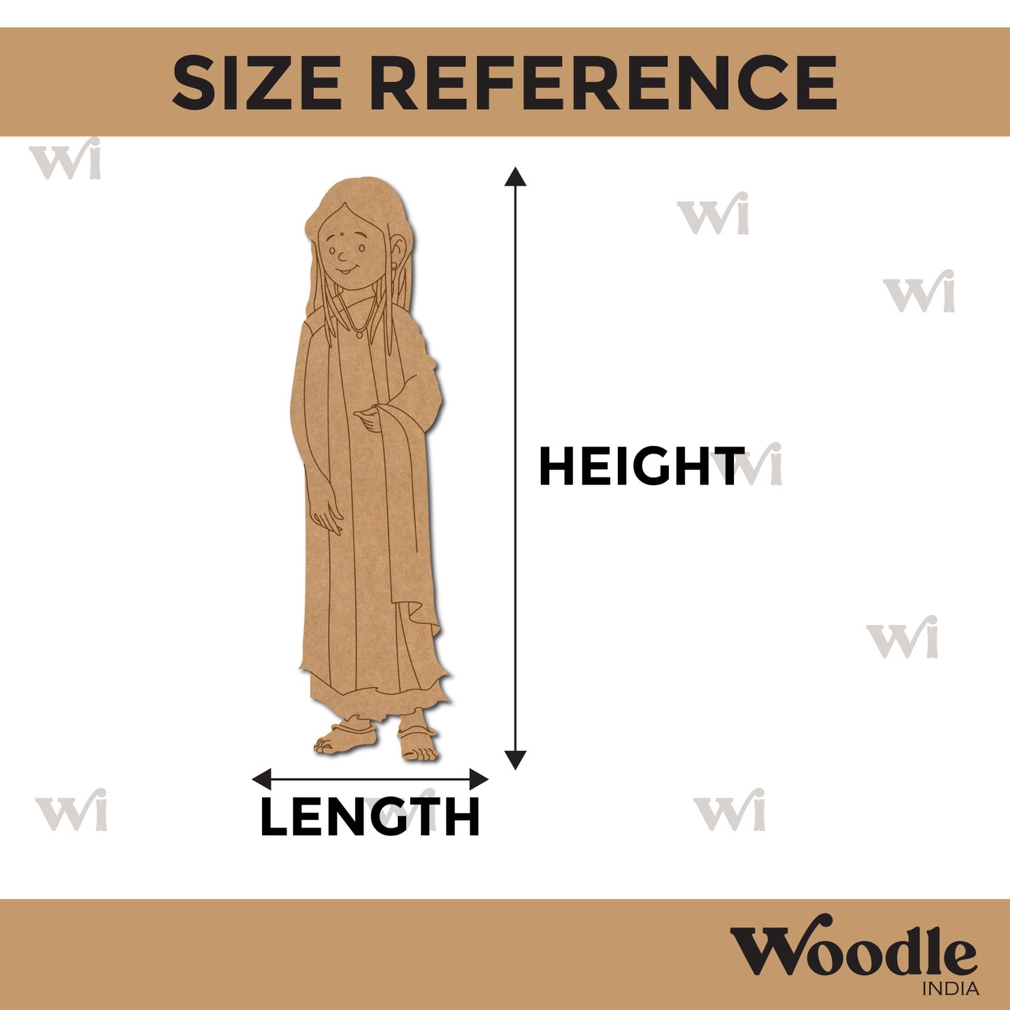 Tamil Nadu Woman Pre Marked MDF Design 1