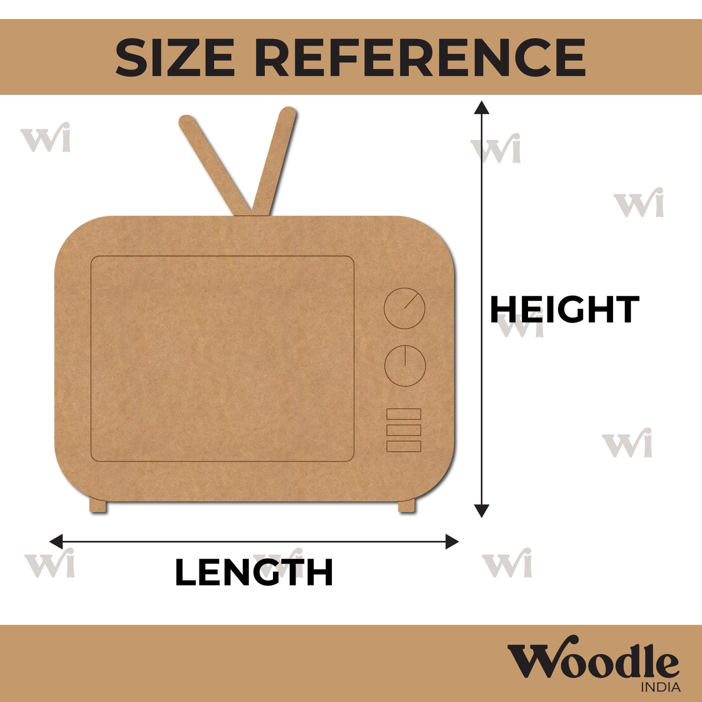 Television Pre Marked MDF Design 1