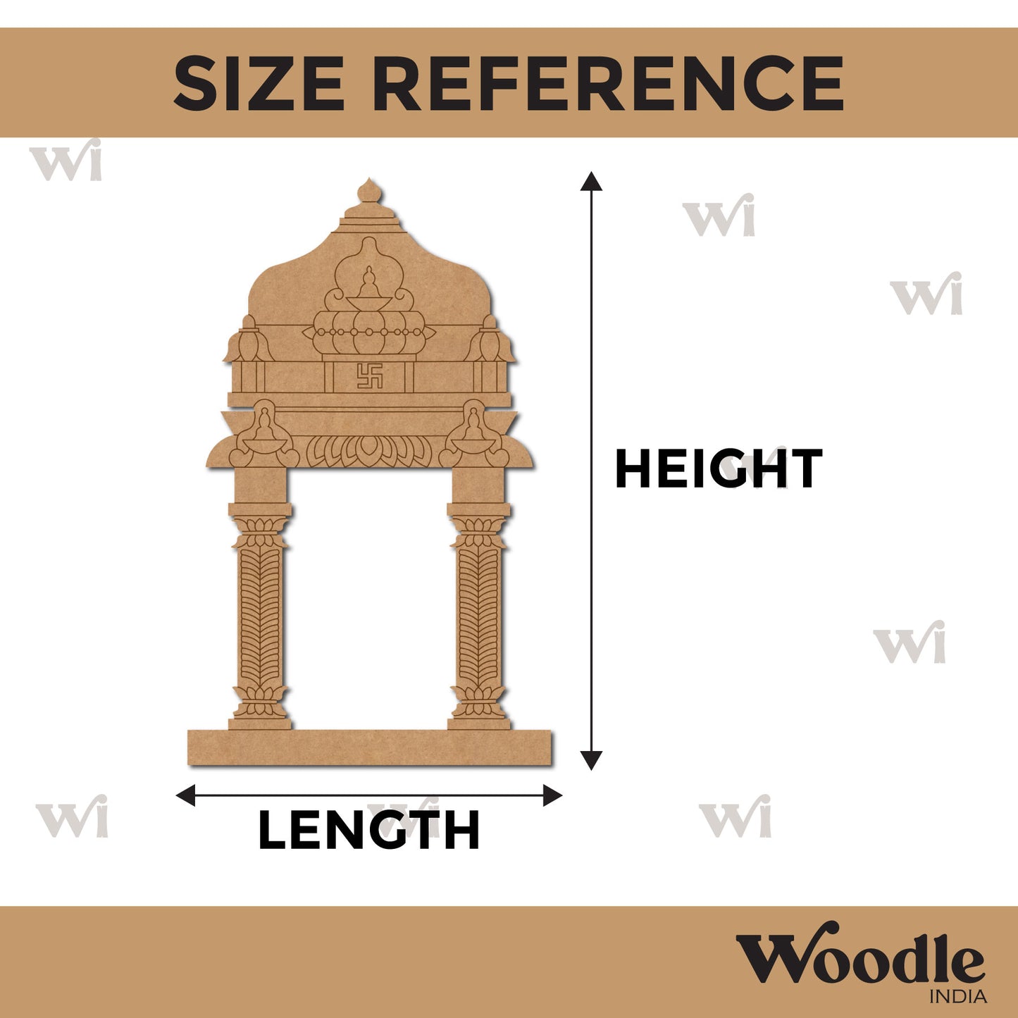 Temple Pre Marked MDF Design 2