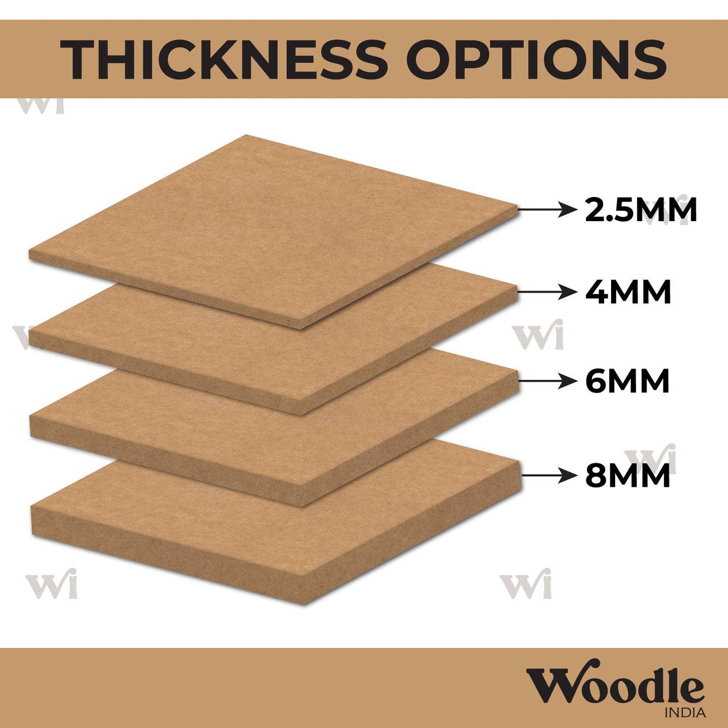 Animals Nameplate MDF Design Thickness