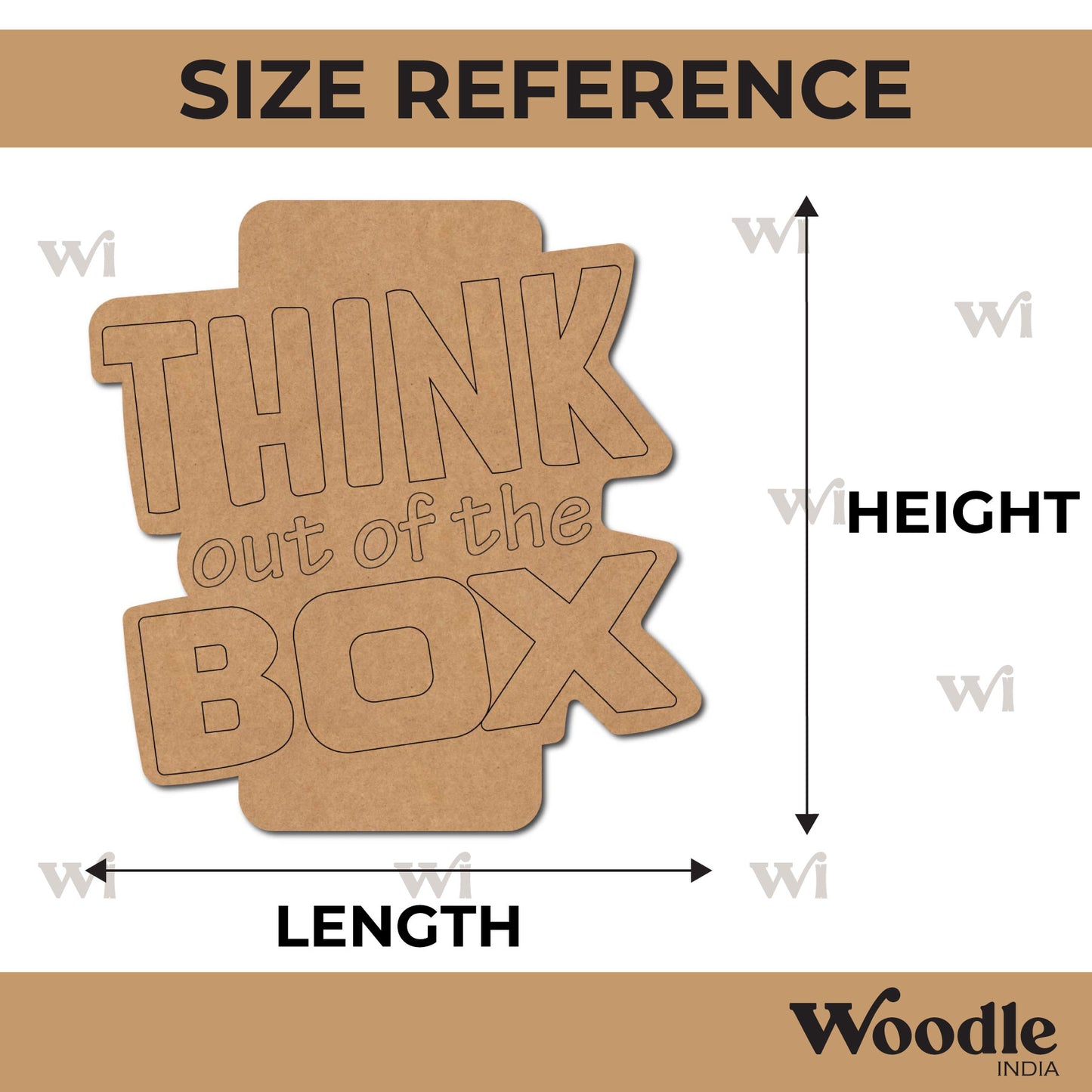 Think Out Of The Box Pre Marked Base MDF Design 1