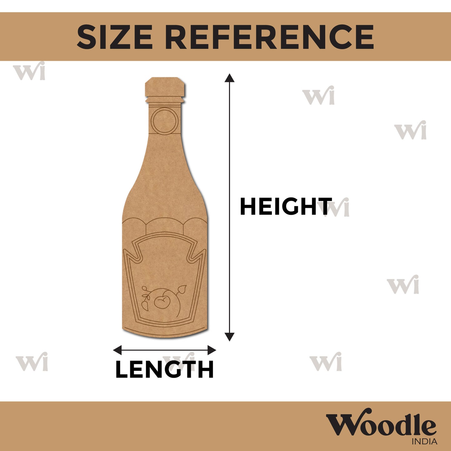 Tomato Ketchup Bottle Pre Marked MDF Design 1