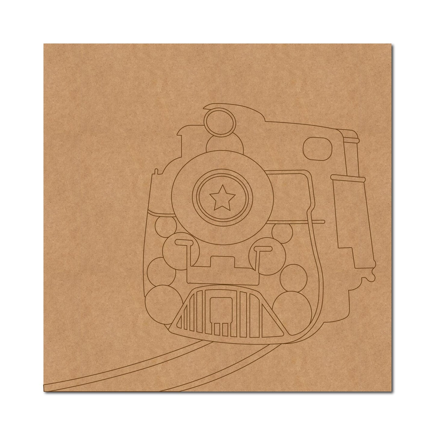 Train Pre Marked Base MDF Design 1