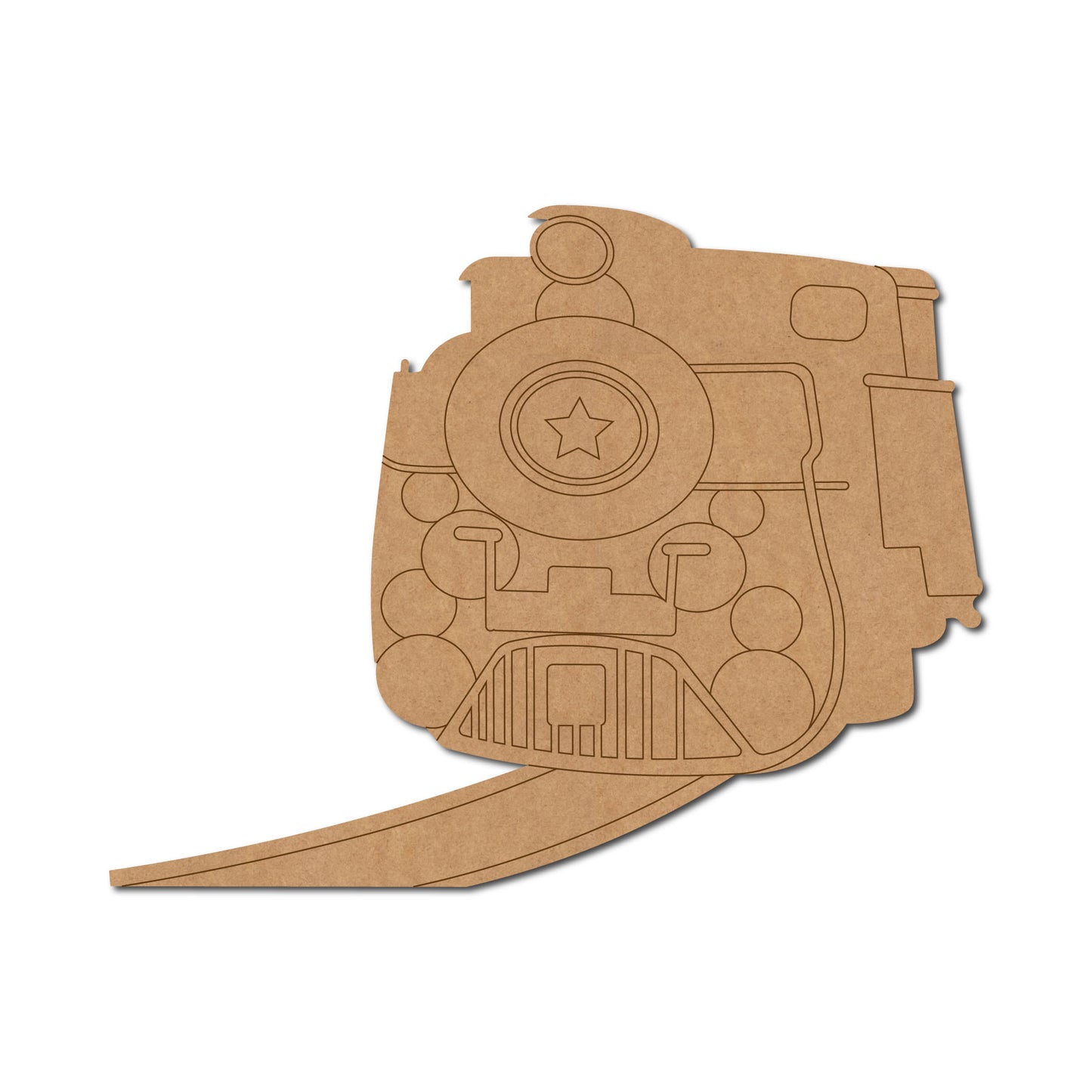Train Pre Marked MDF Design 1