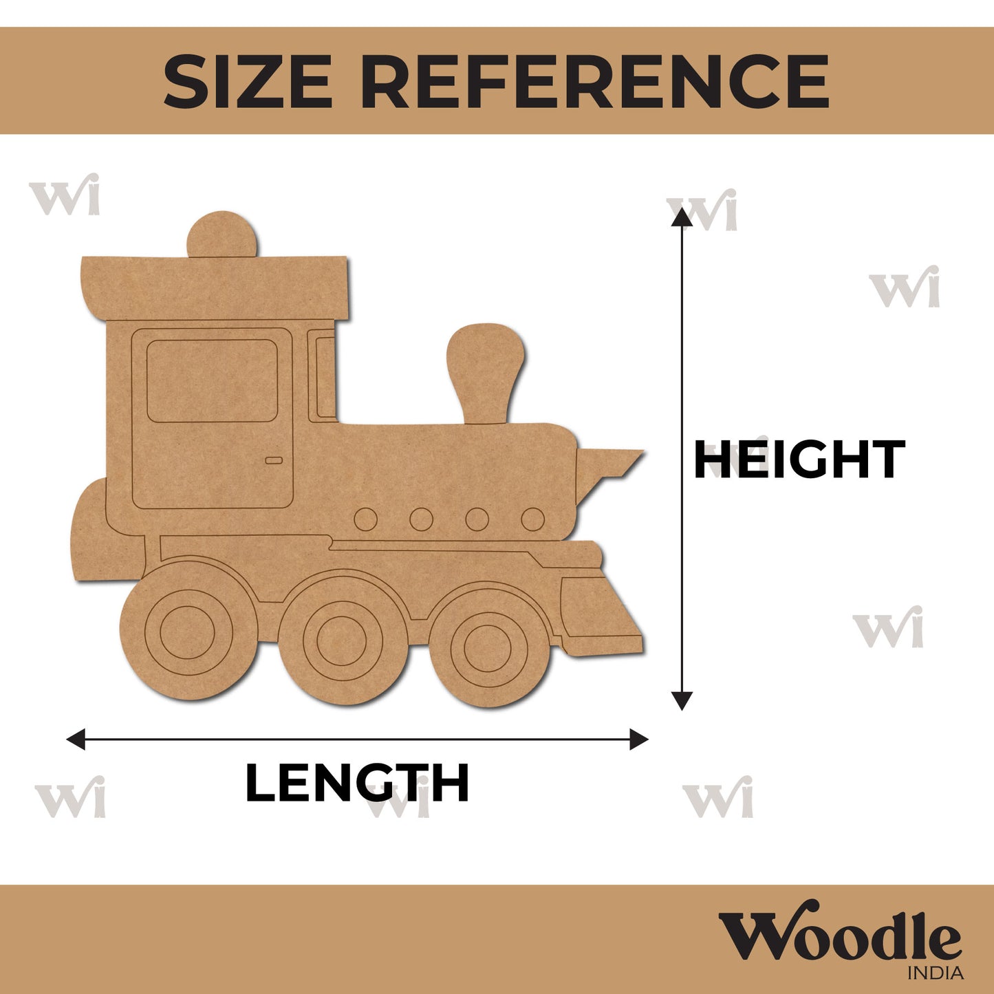 Train Pre Marked MDF Design 4