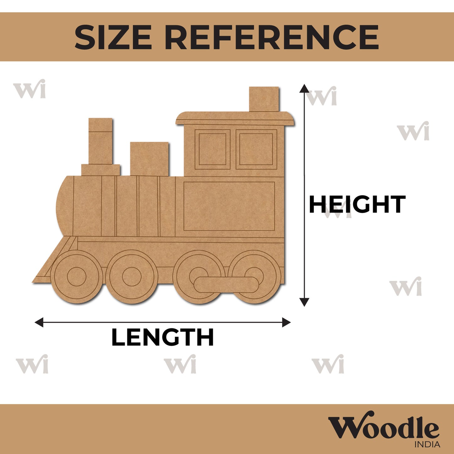 Train Pre Marked MDF Design 5