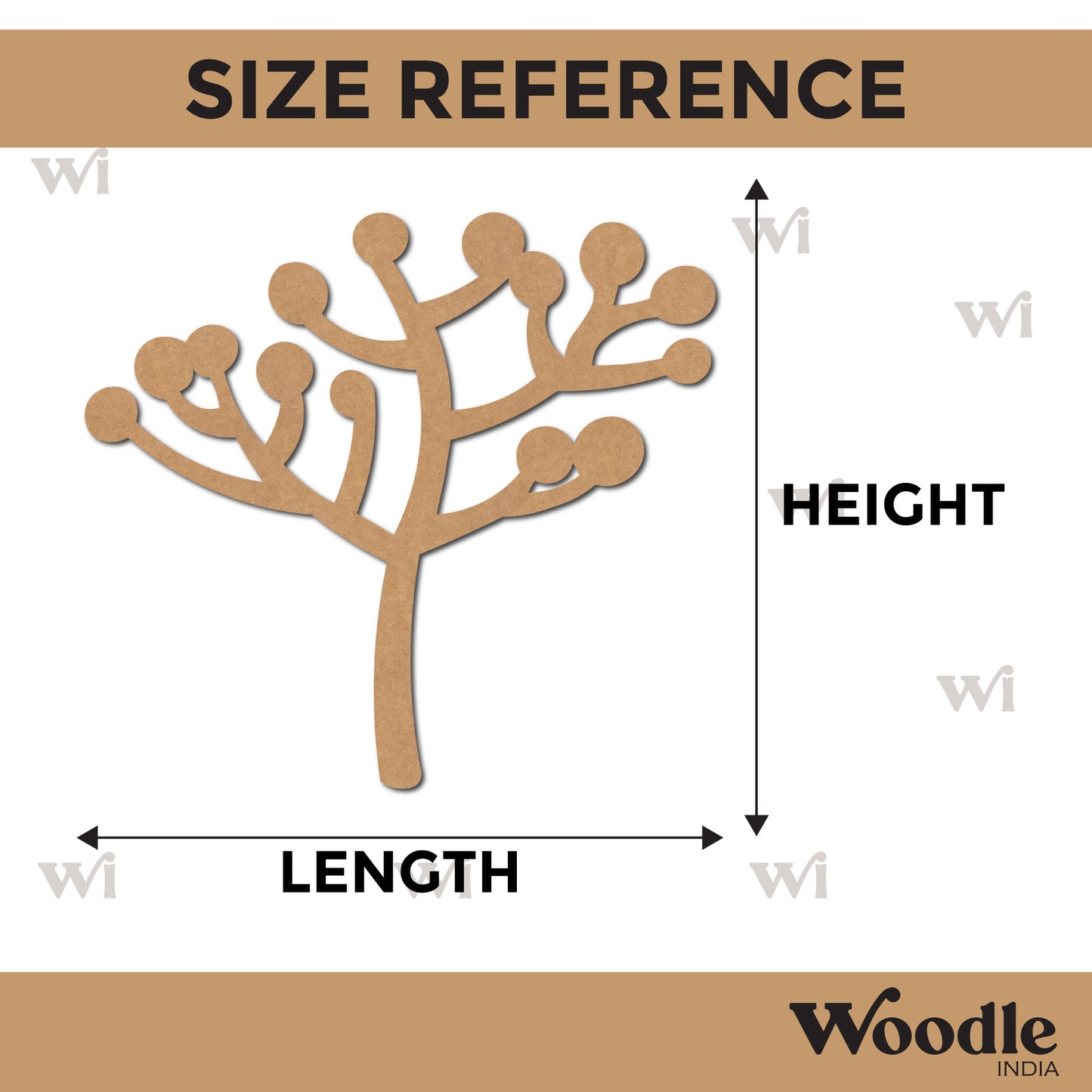 Tree Cutout MDF Design 2
