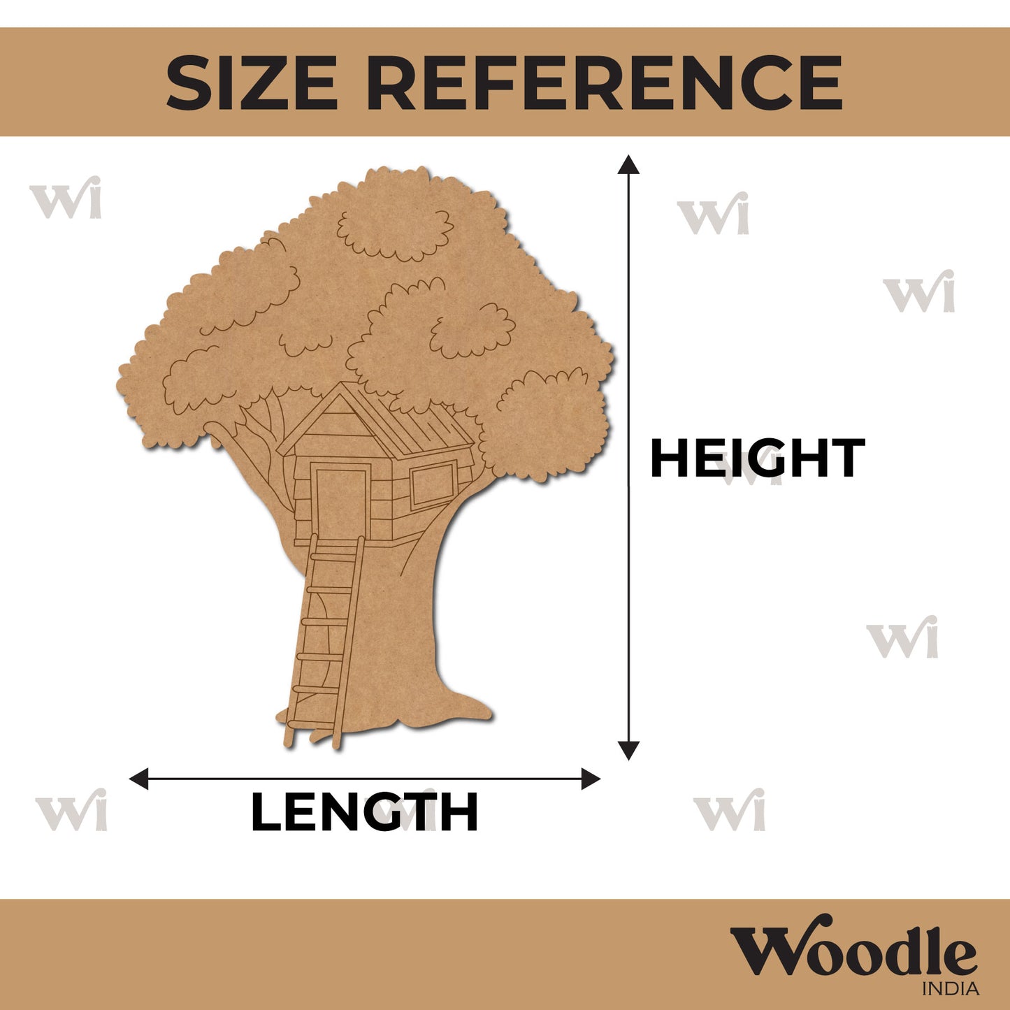 Tree House Pre Marked MDF Design 2