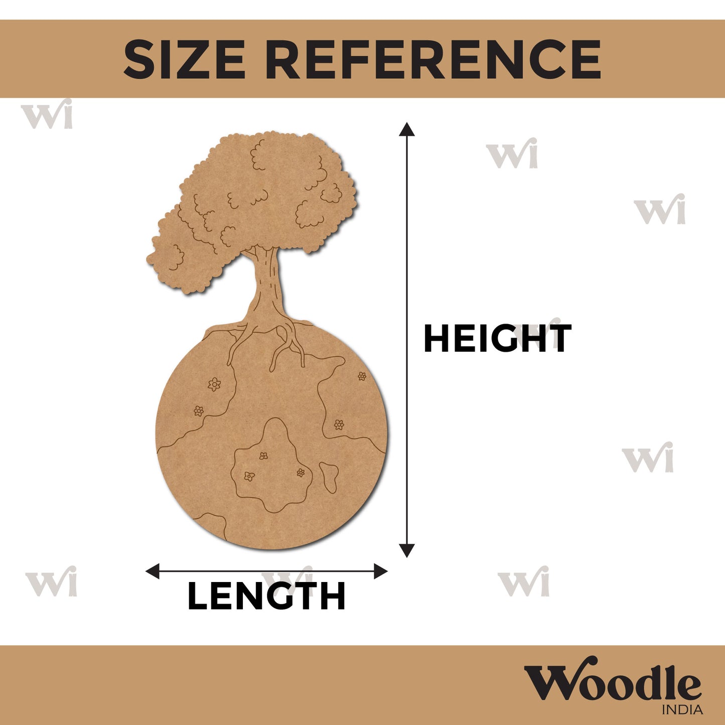 Tree On Earth Pre Marked MDF Design 1