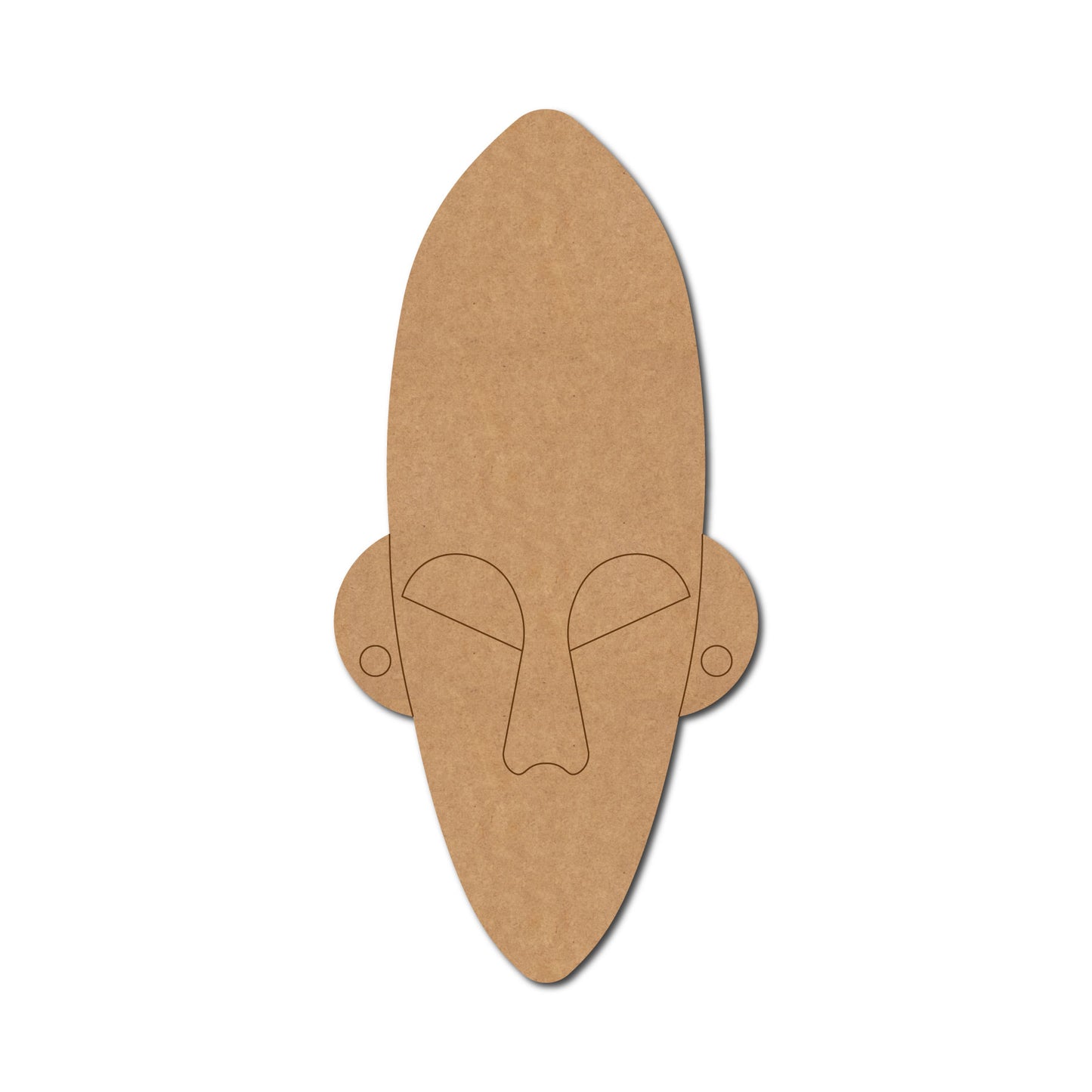 Tribal Man Face Pre Marked MDF Design 15