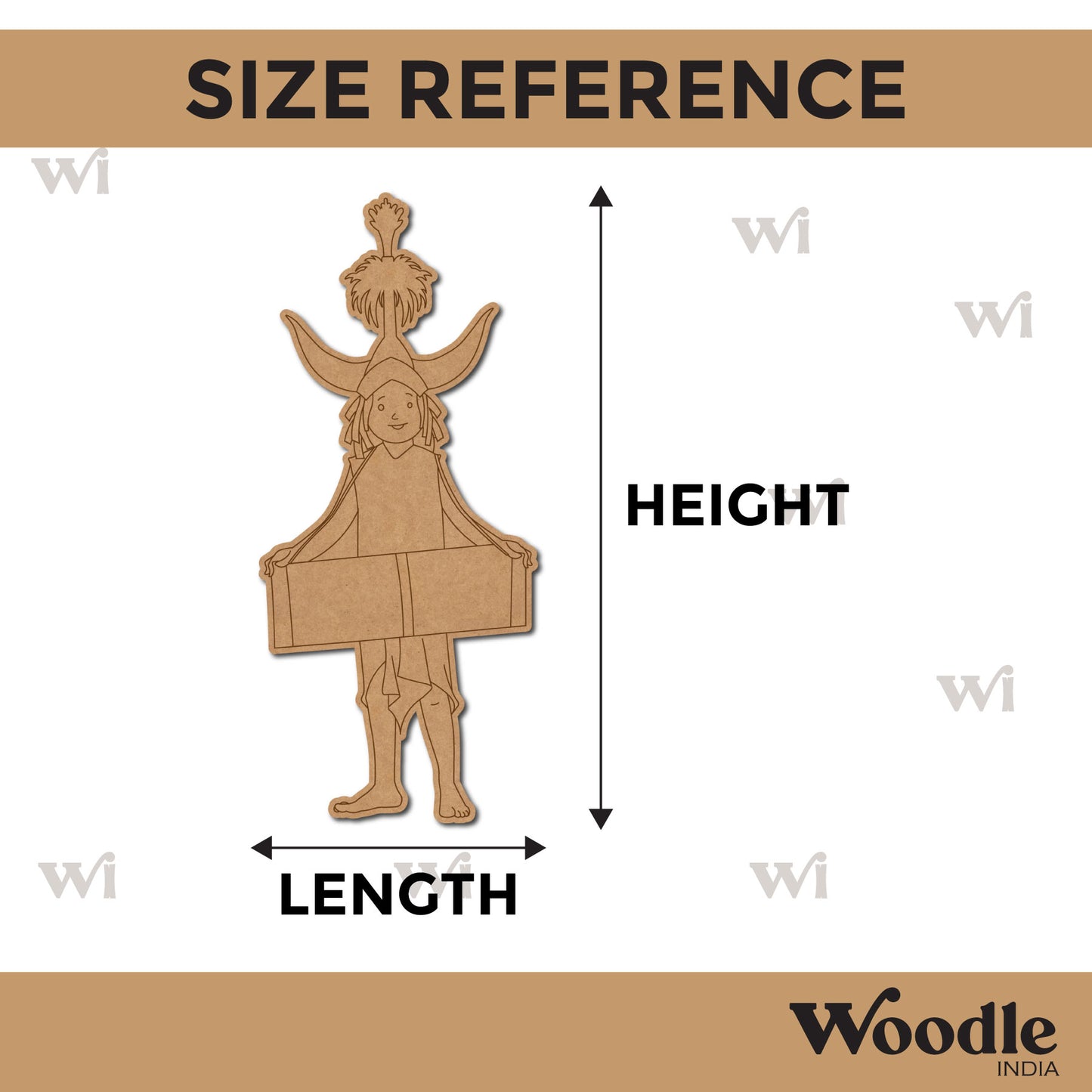 Tribal Man Pre Marked MDF Design 1