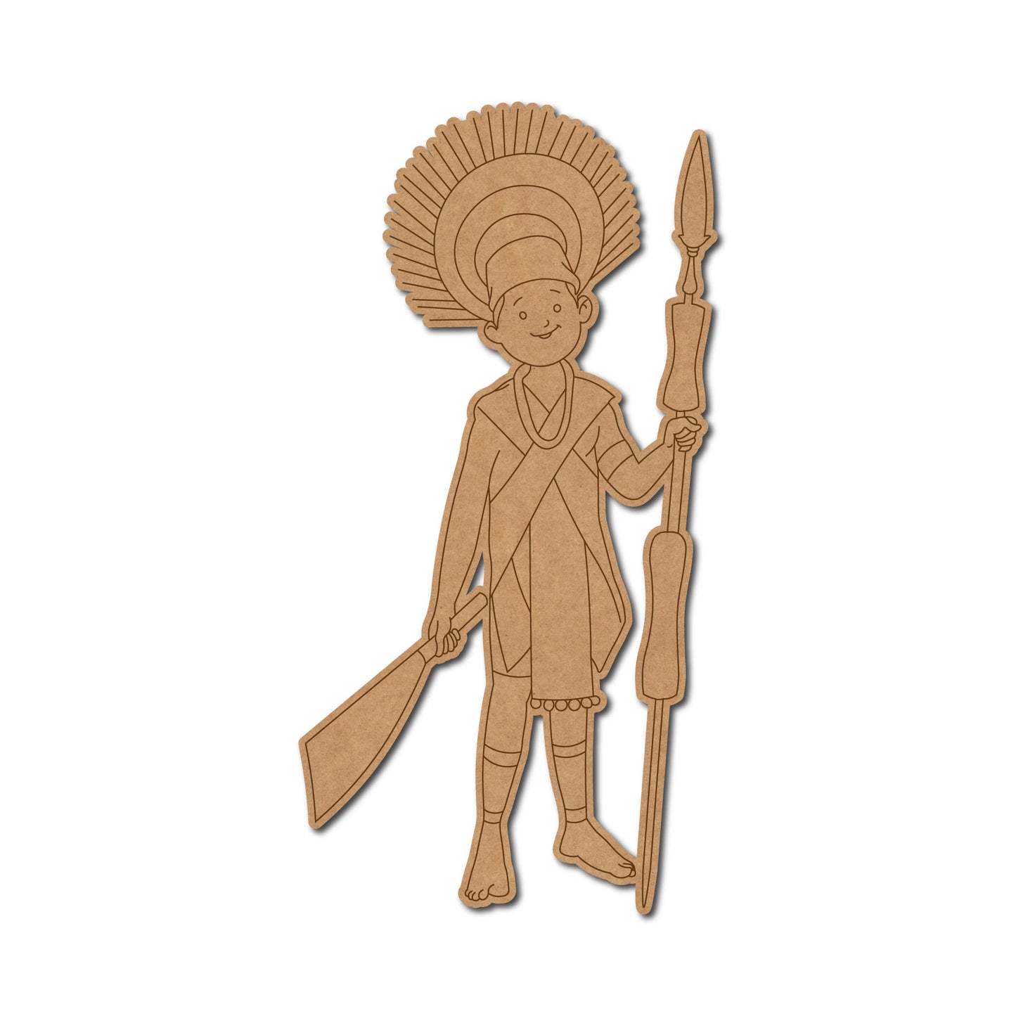 Tribal Man Pre Marked MDF Design 2