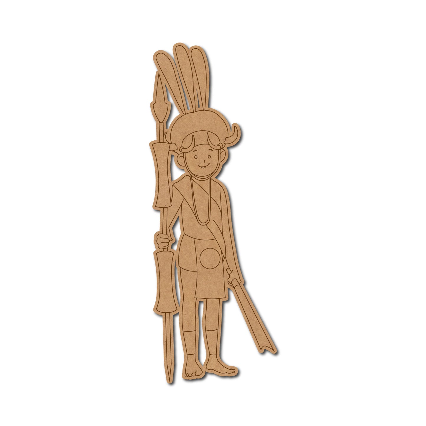 Tribal Man Pre Marked MDF Design 3