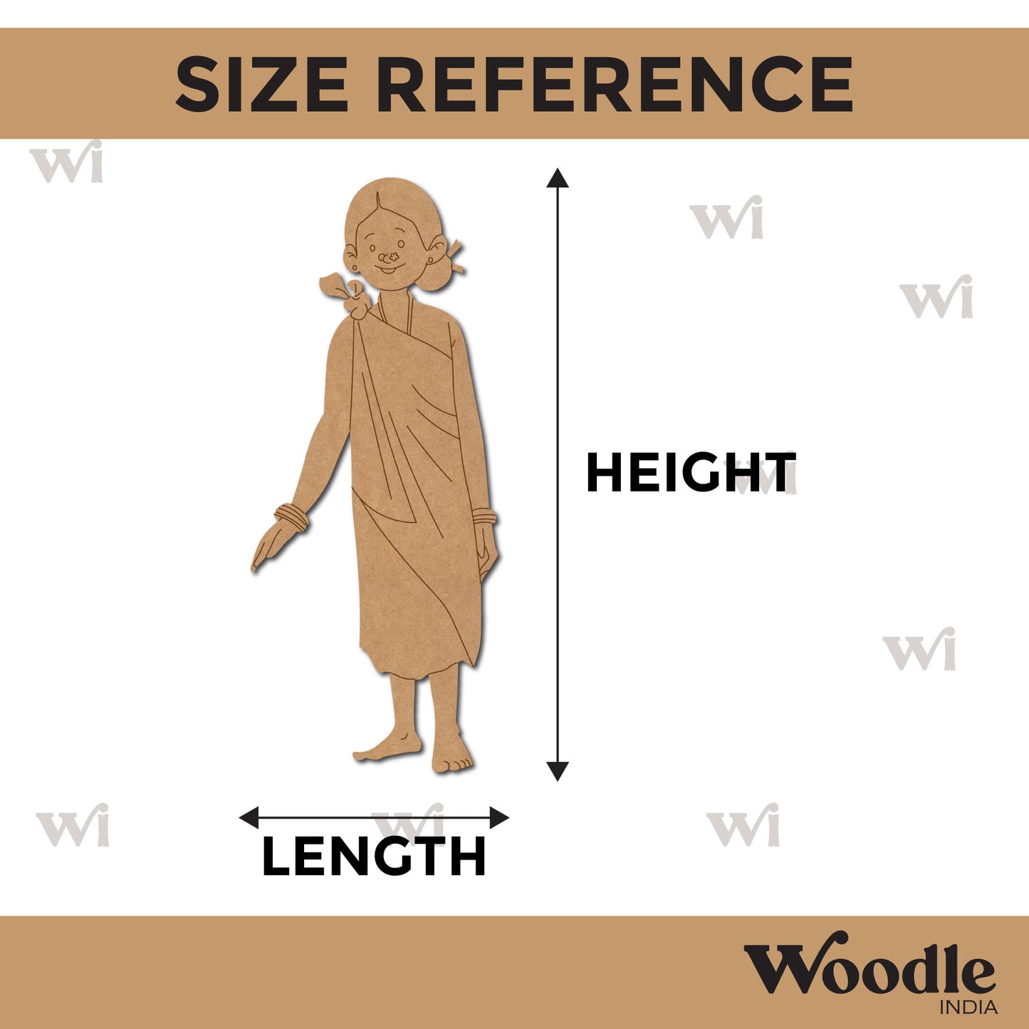 Tribal Woman Pre Marked MDF Design 2