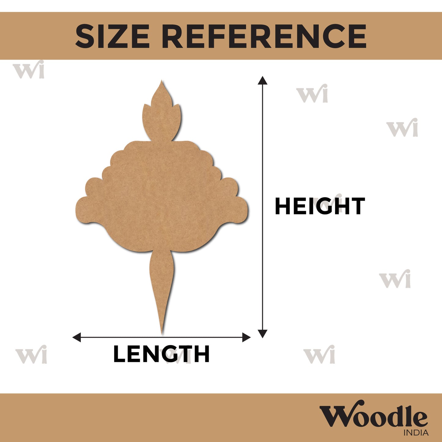 Tropical Cutout MDF Design Size