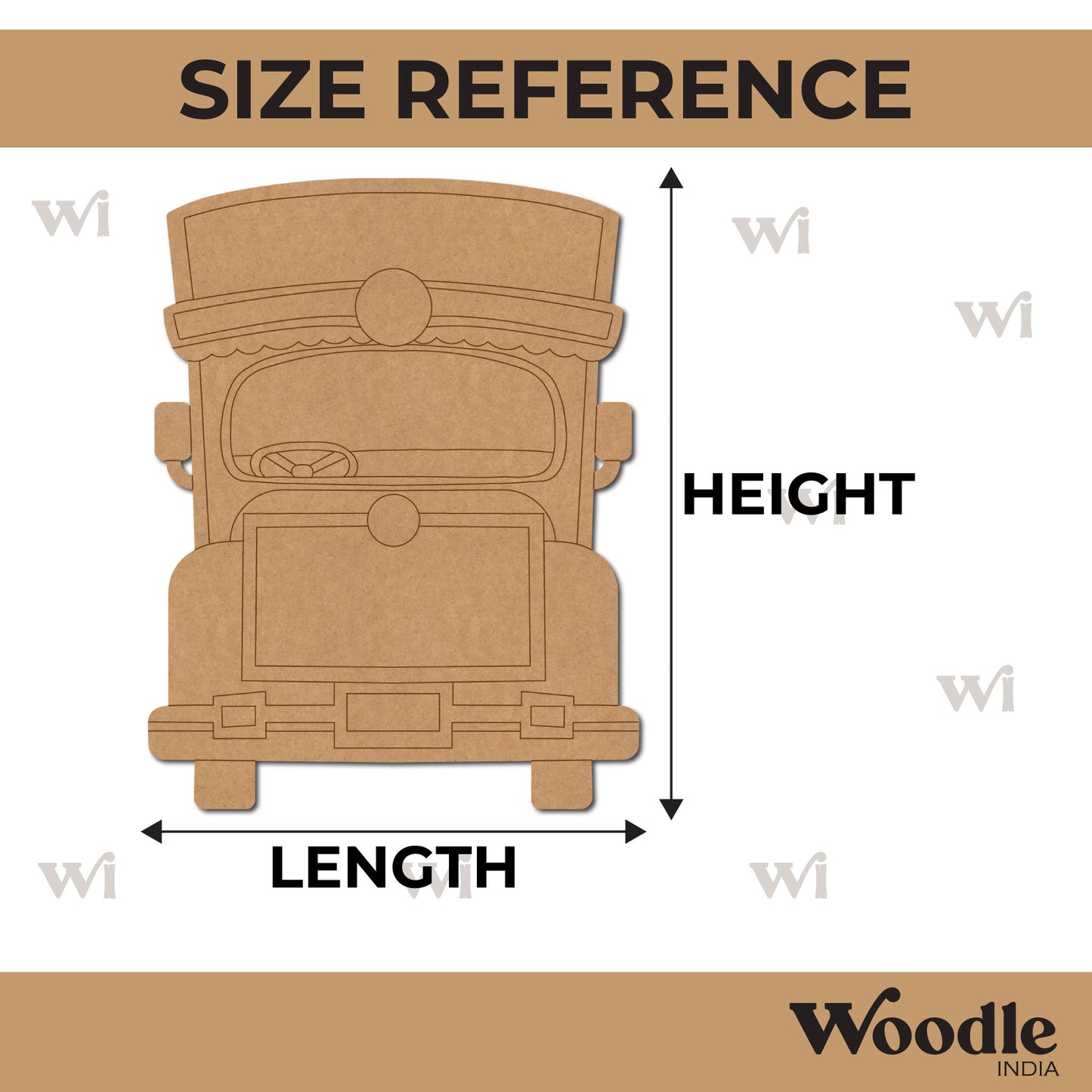 Truck Pre Marked MDF Design 1