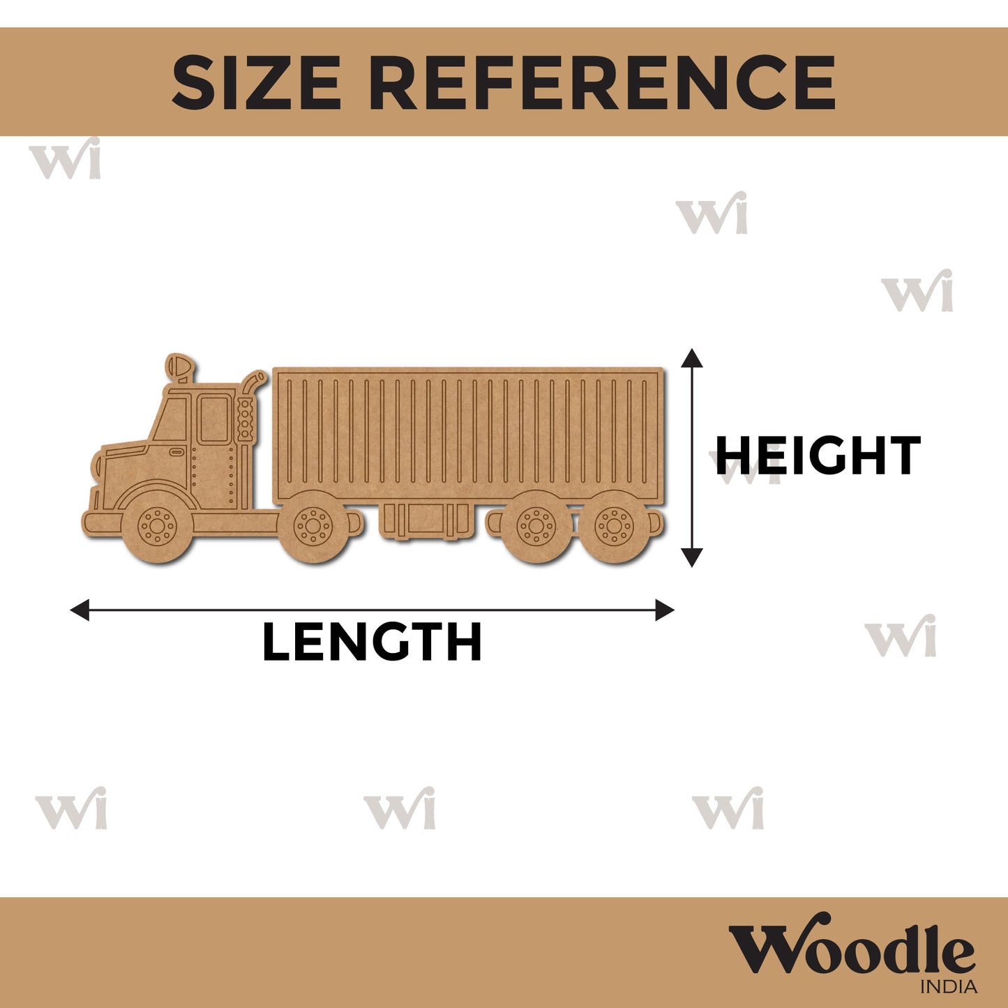 Truck Pre Marked MDF Design 4
