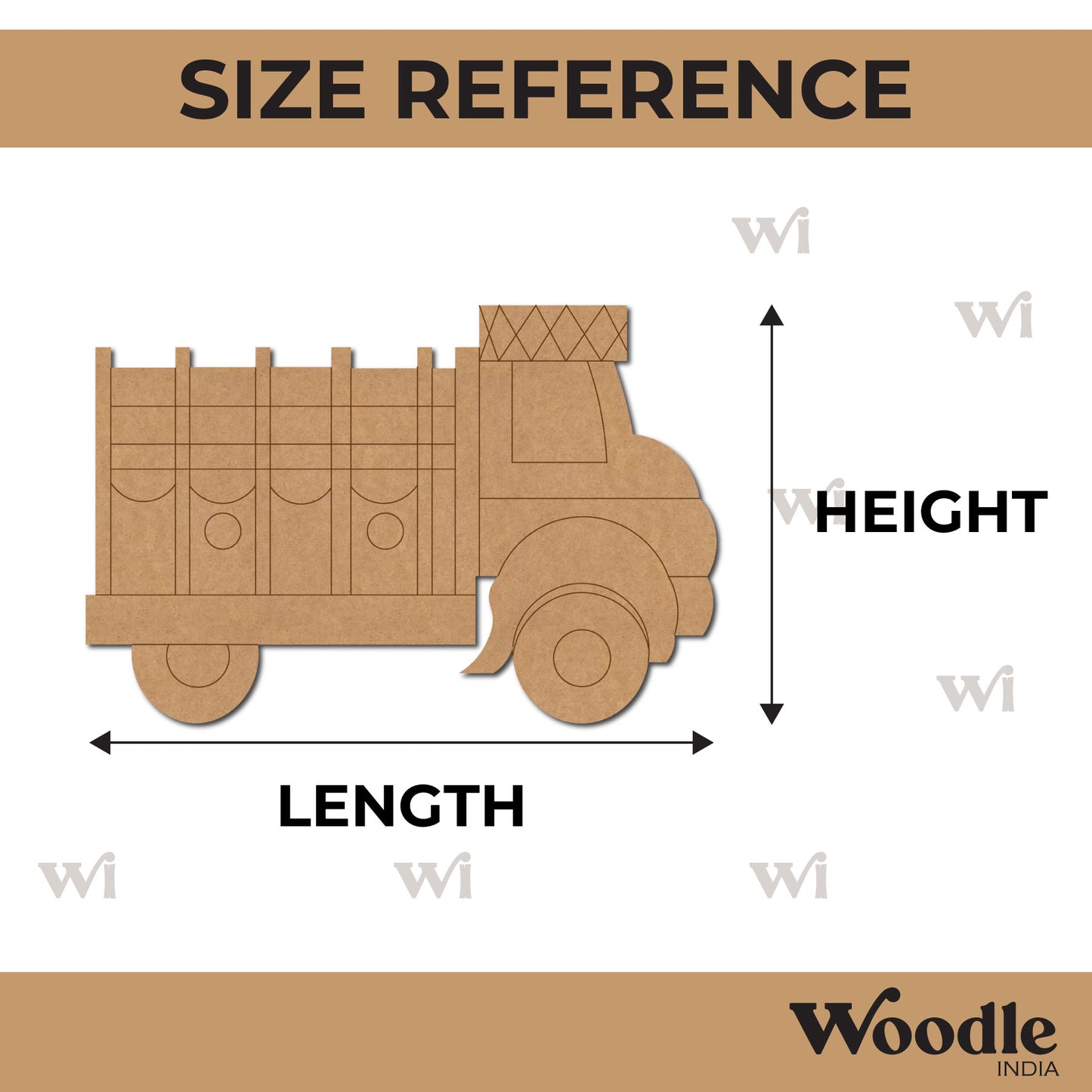 Truck Pre Marked MDF Design 8