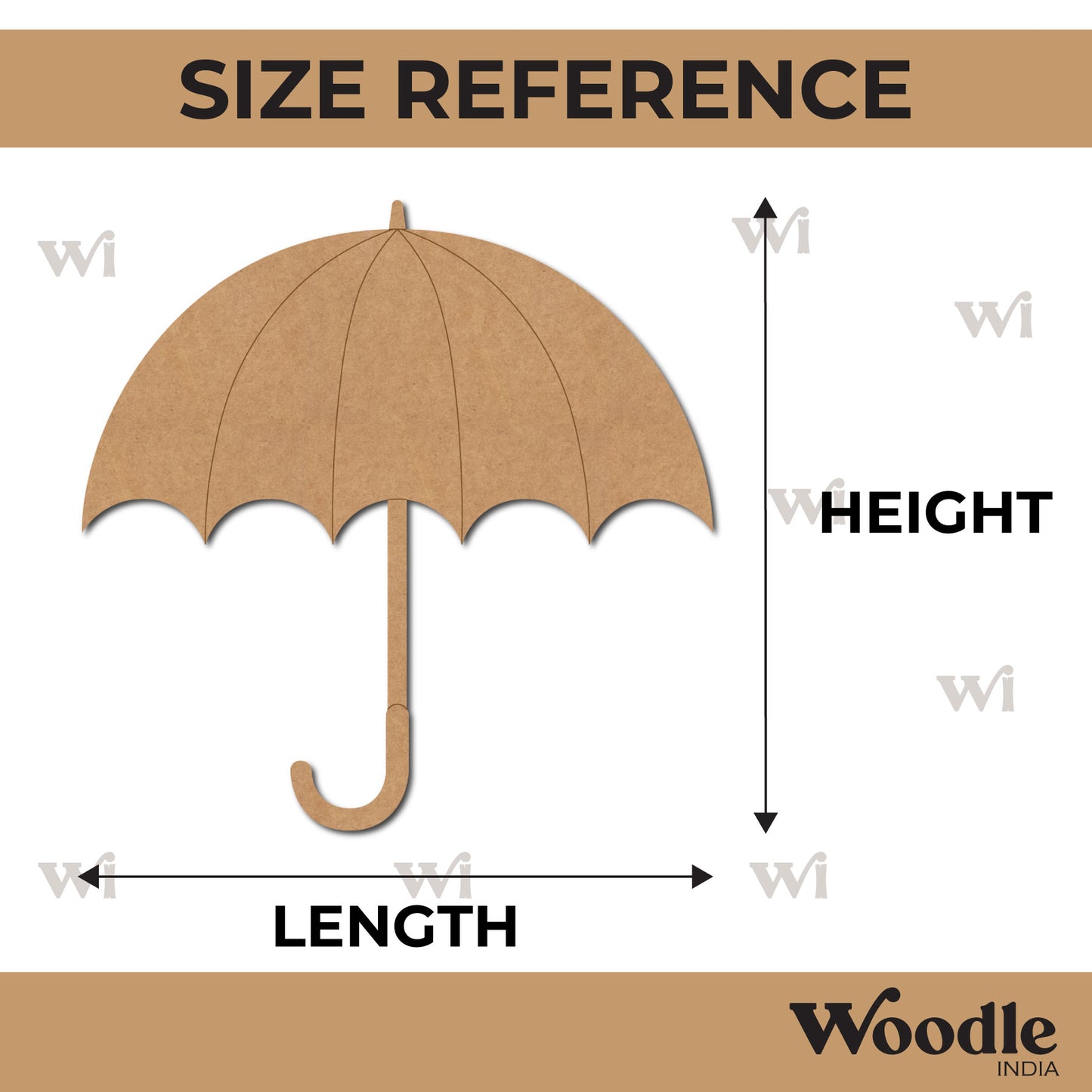 Umbrella Pre Marked MDF Design 2
