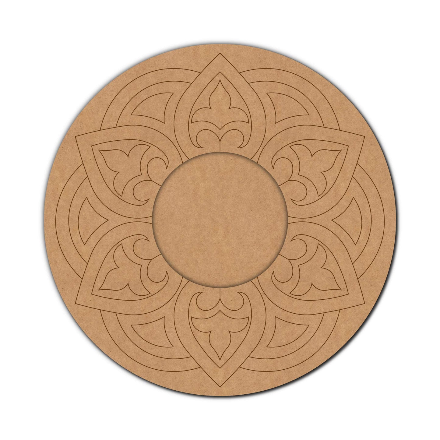 Mandala Diya Tealight Holder Pre Marked MDF Design 11