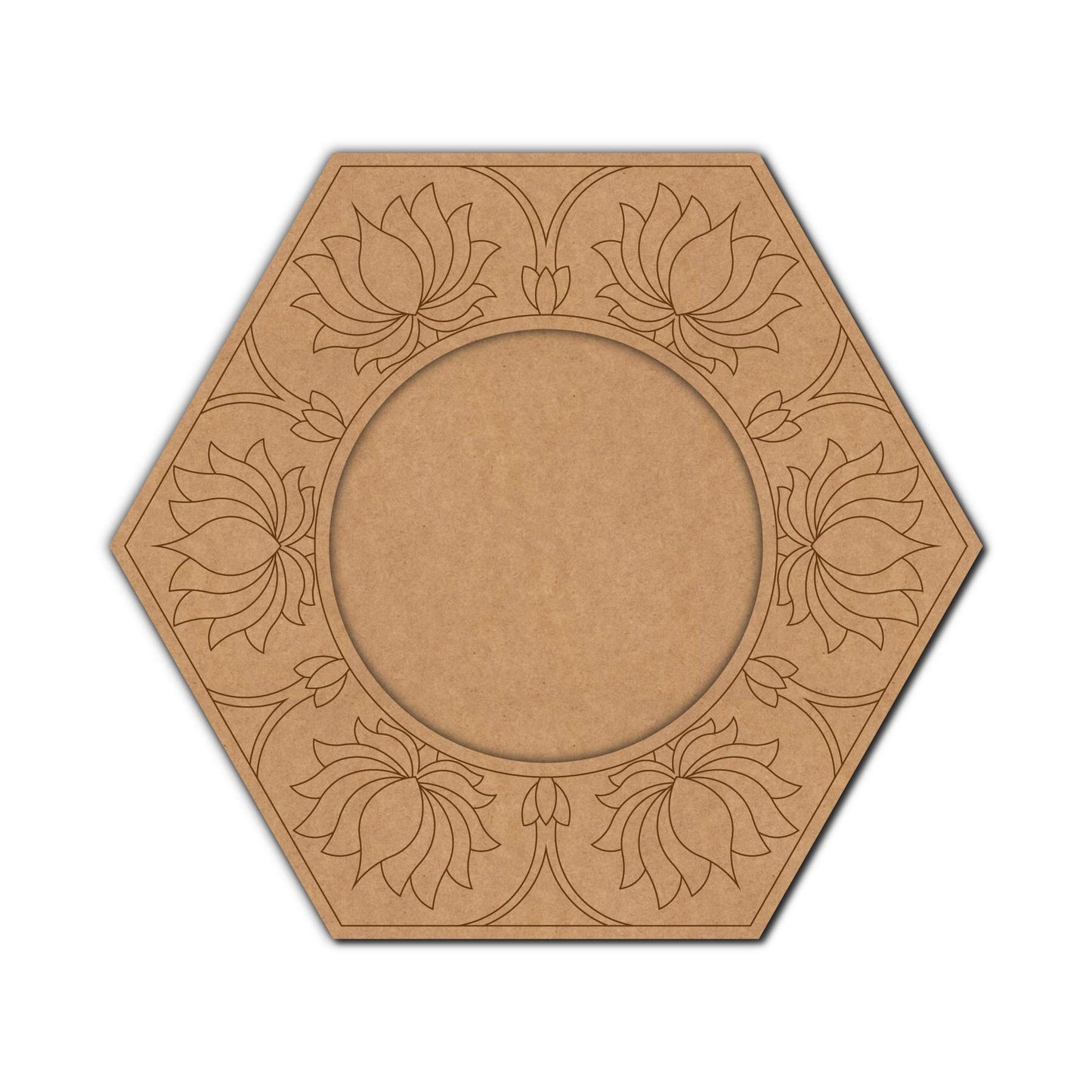 Lotus Diya Tealight Holder MDF Design 3