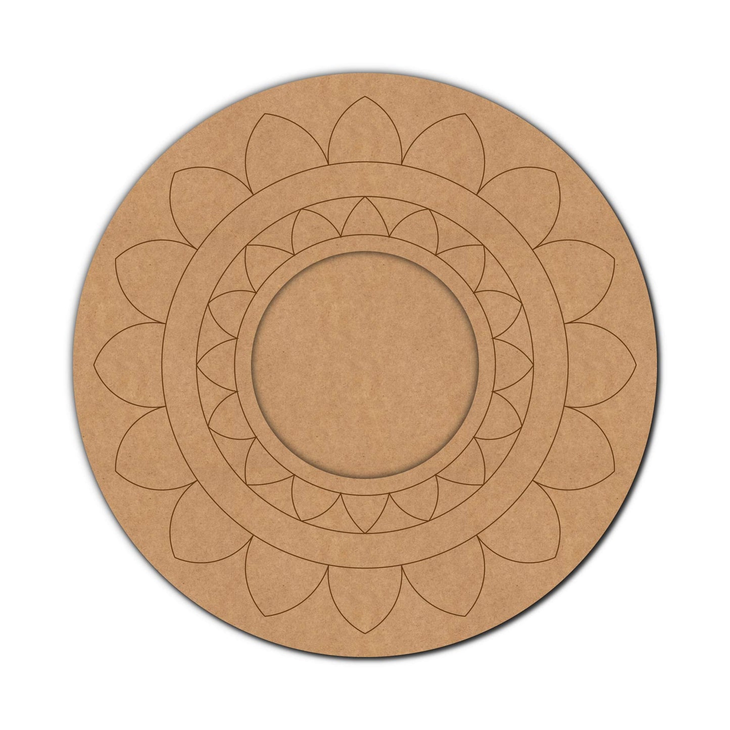 Mandala Diya Tealight Holder Pre Marked MDF Design 9
