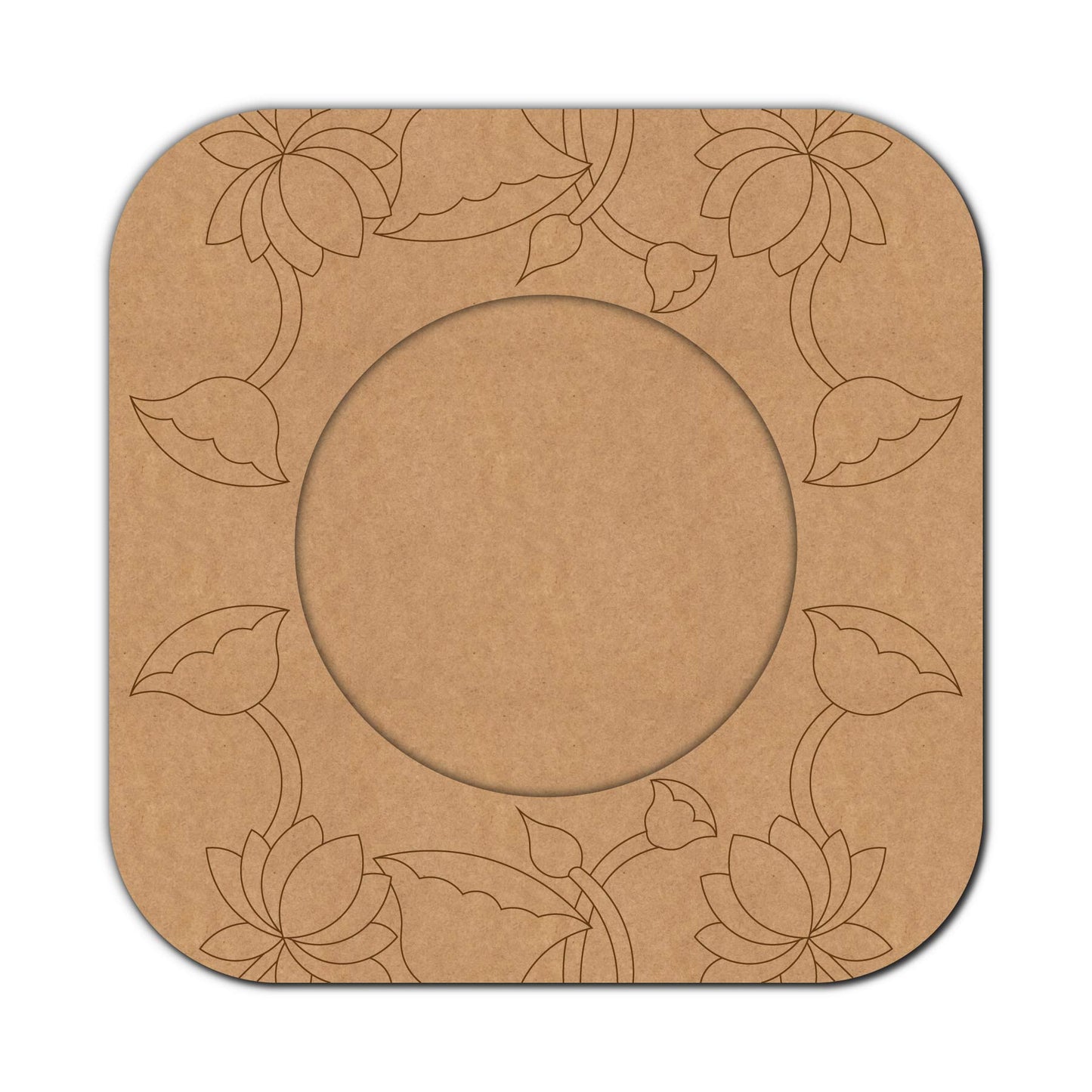 Lotus Pre Marked Frame MDF Design 1
