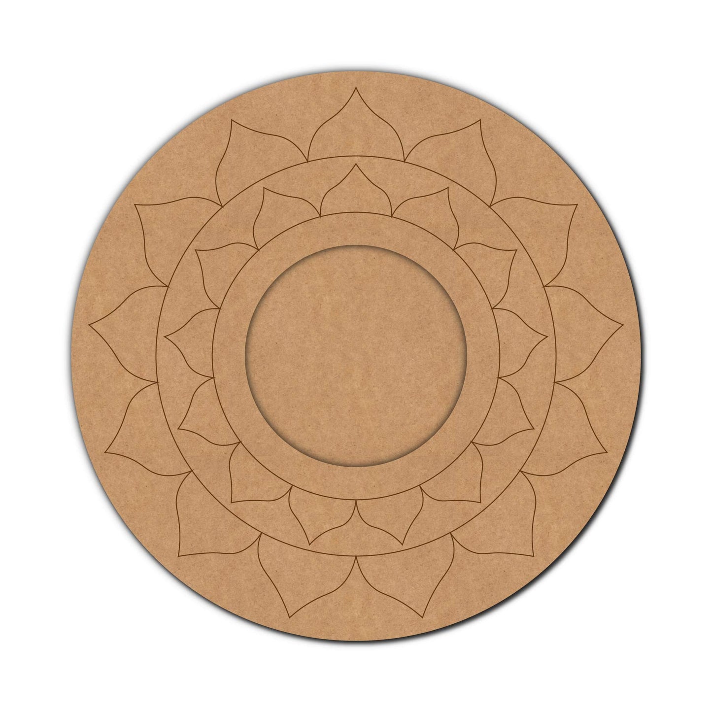 Mandala Diya Tealight Holder Pre Marked MDF Design 7