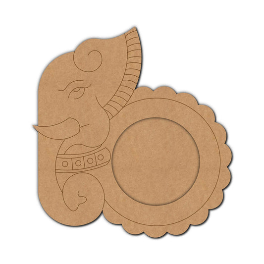 Ganesha Diya Tealight Holder Pre Marked MDF Design 2