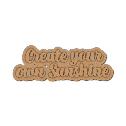 Create Your Own Sunshine Two Layered Fridge Magnet MDF Design