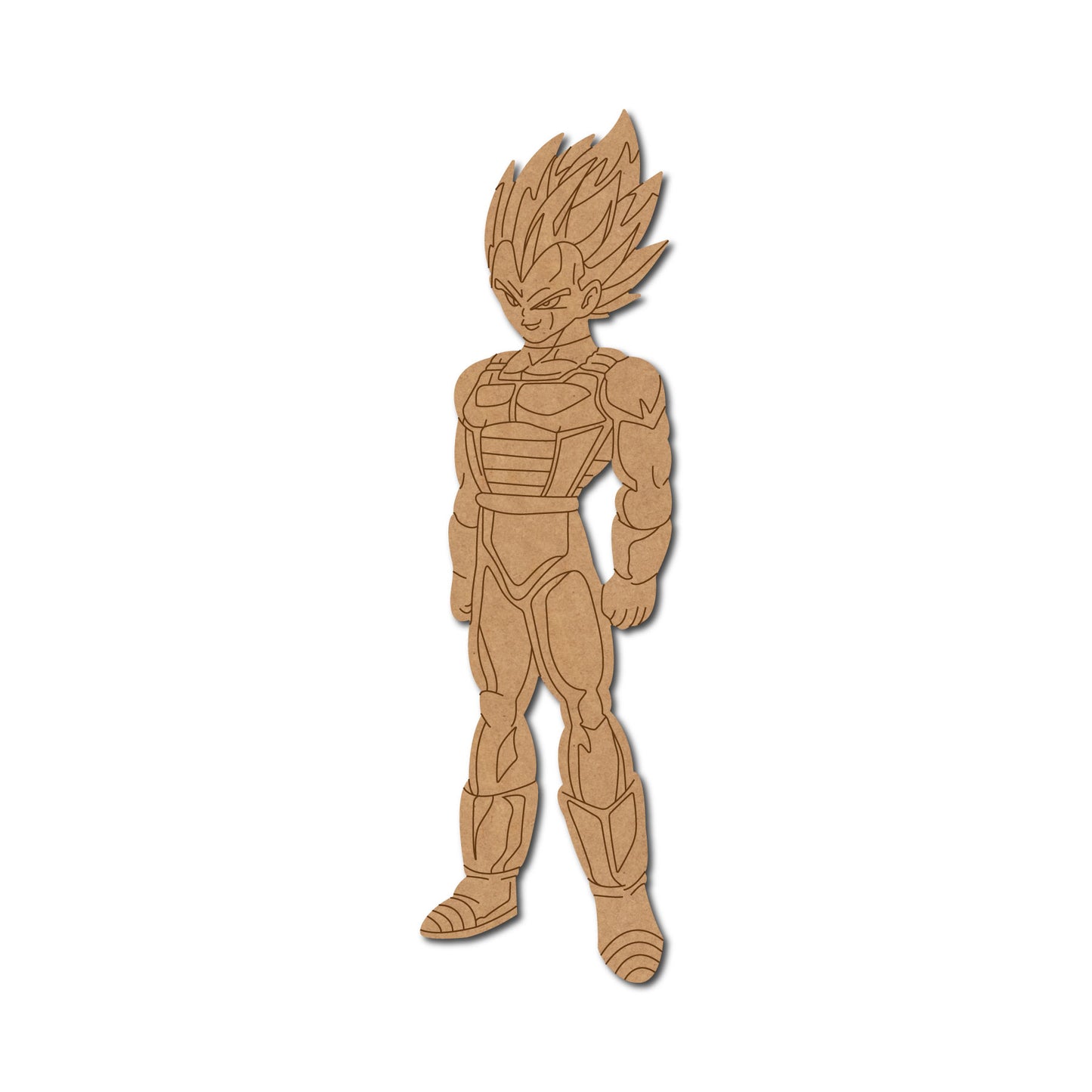 Vegeta Warrior Pre Marked MDF Design 1