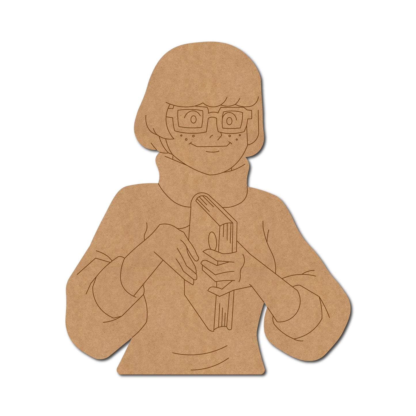 Velma Girl Scooby Doo Cartoon Pre Marked MDF Design 1