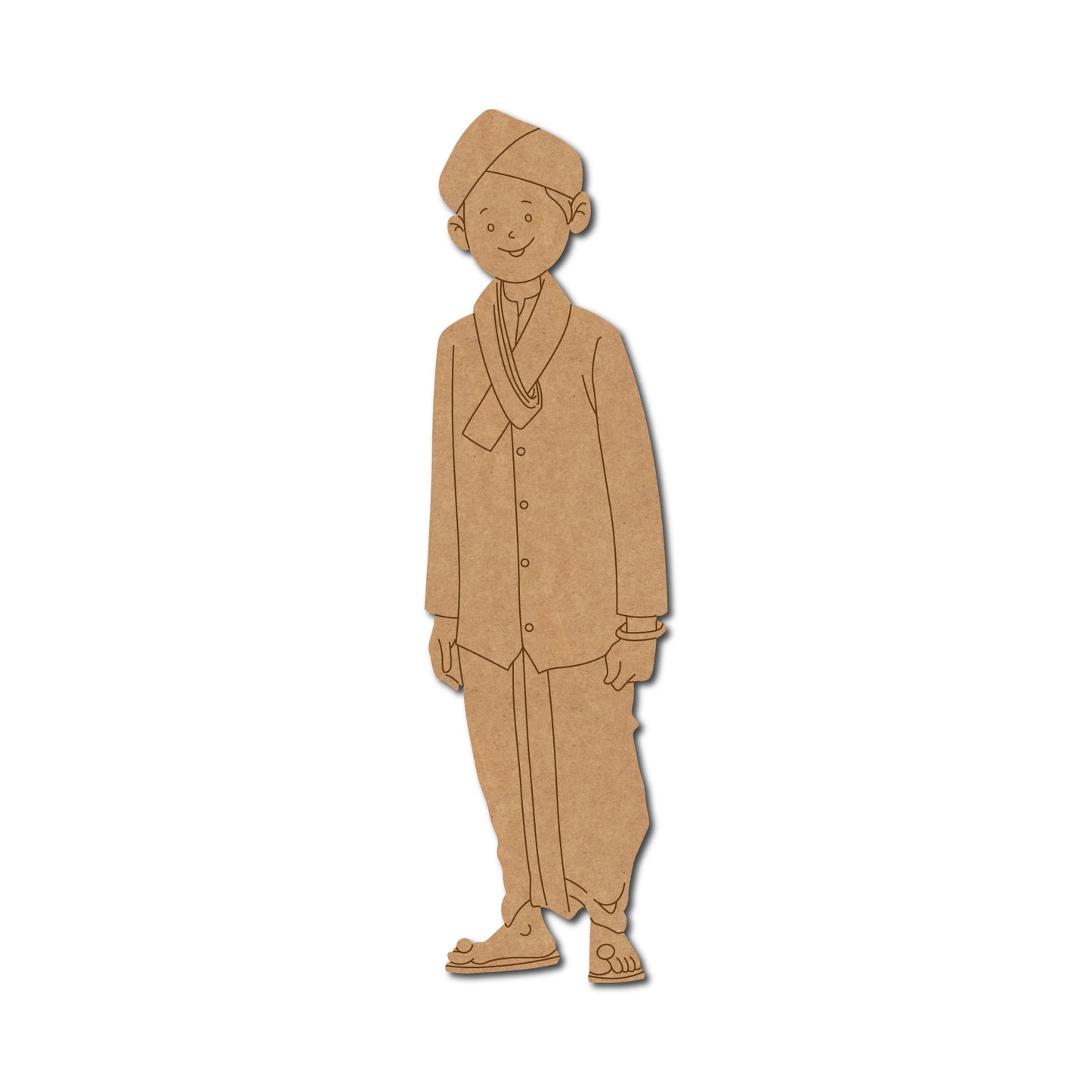 Village Man Pre Marked MDF Design 3