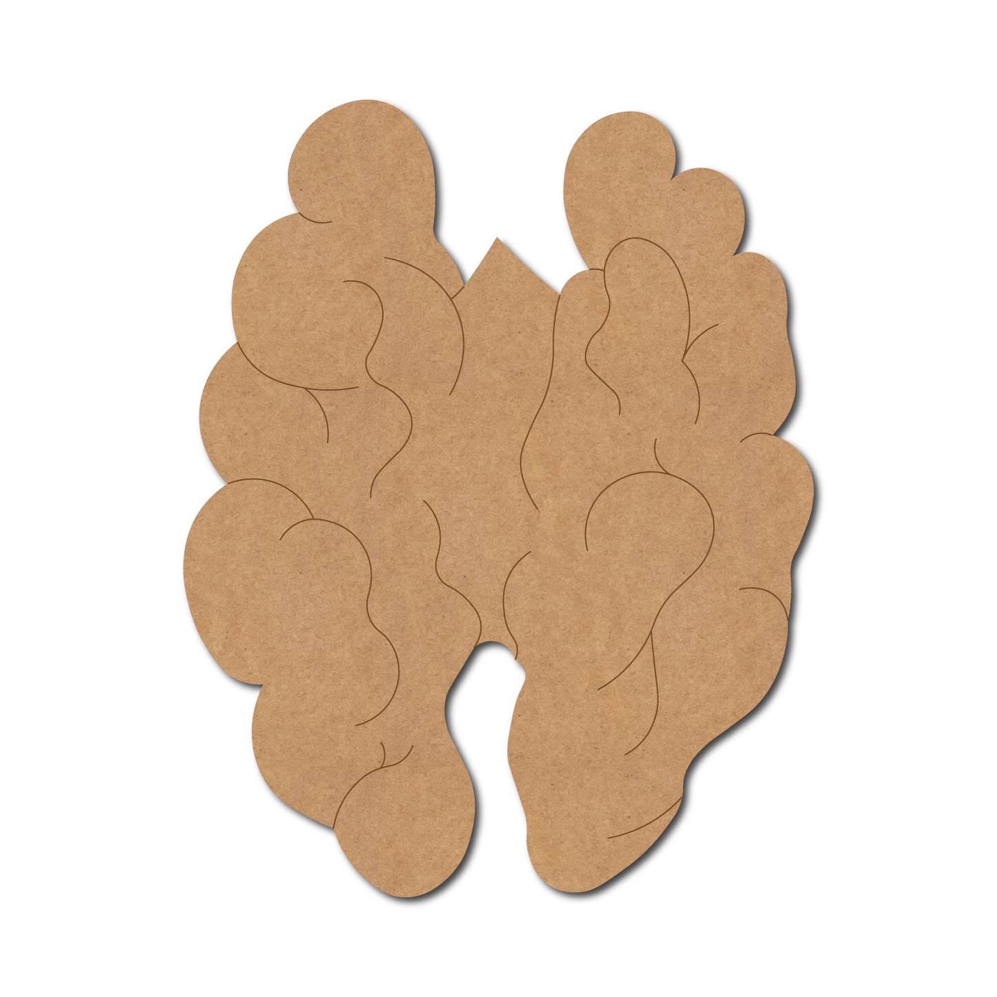 Walnut Pre Marked MDF Design 1