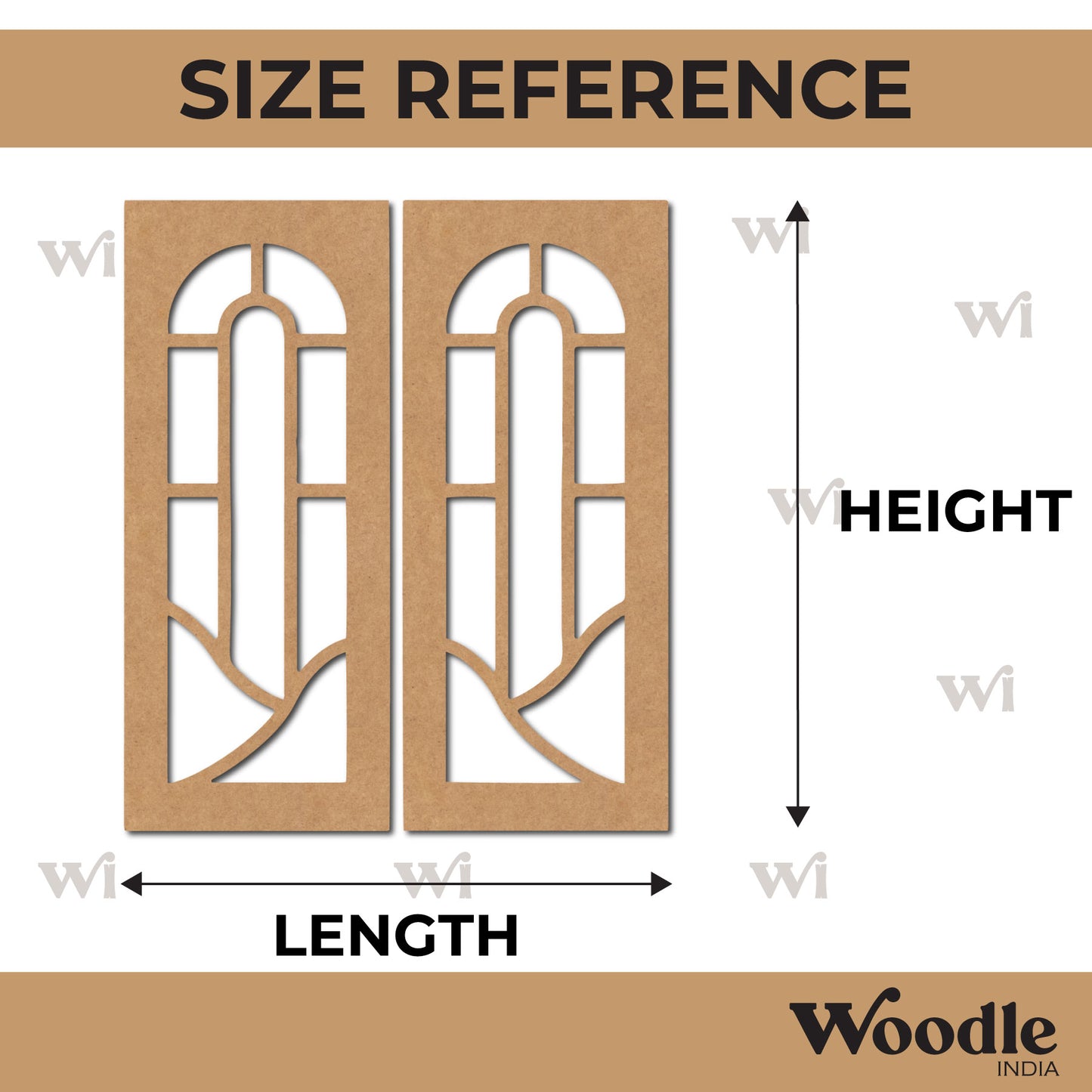 Window Door Cutout MDF Design 1
